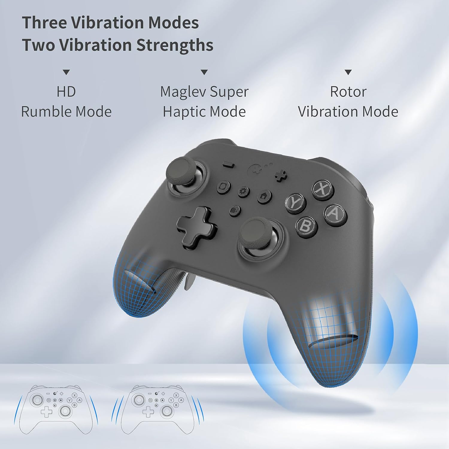 Detalle 1 de GuliKit KK3 Max-gamecontroller met Hall-effect, 1000 Hz en 4 paddles
