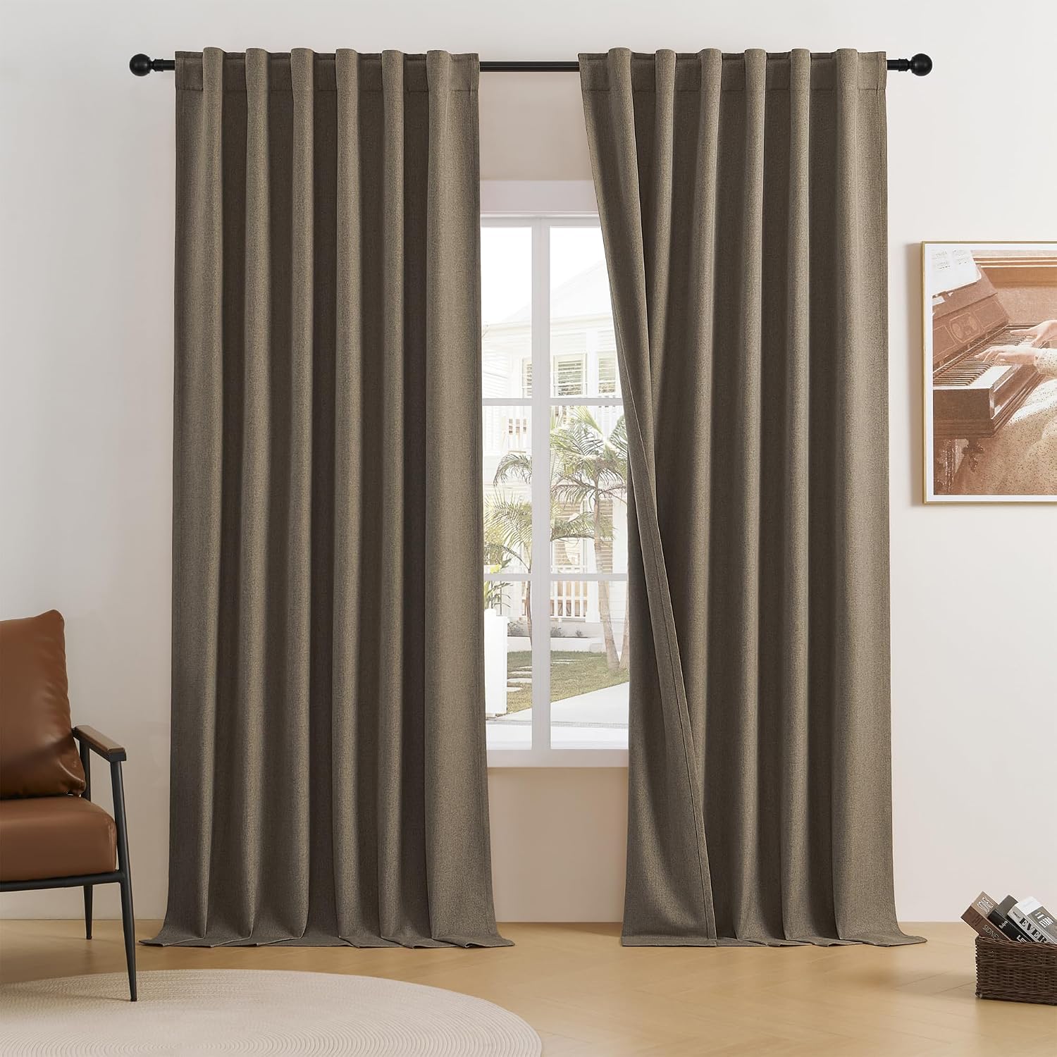 Detalle de DUALIFE Blackout Curtains, 132-Inch