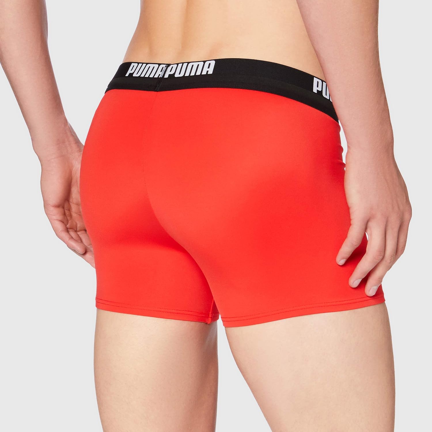 Detalle 2 de PUMA Logo Maillot de Bain Homme — Trunks en tissu recyclé, durabilité et confort