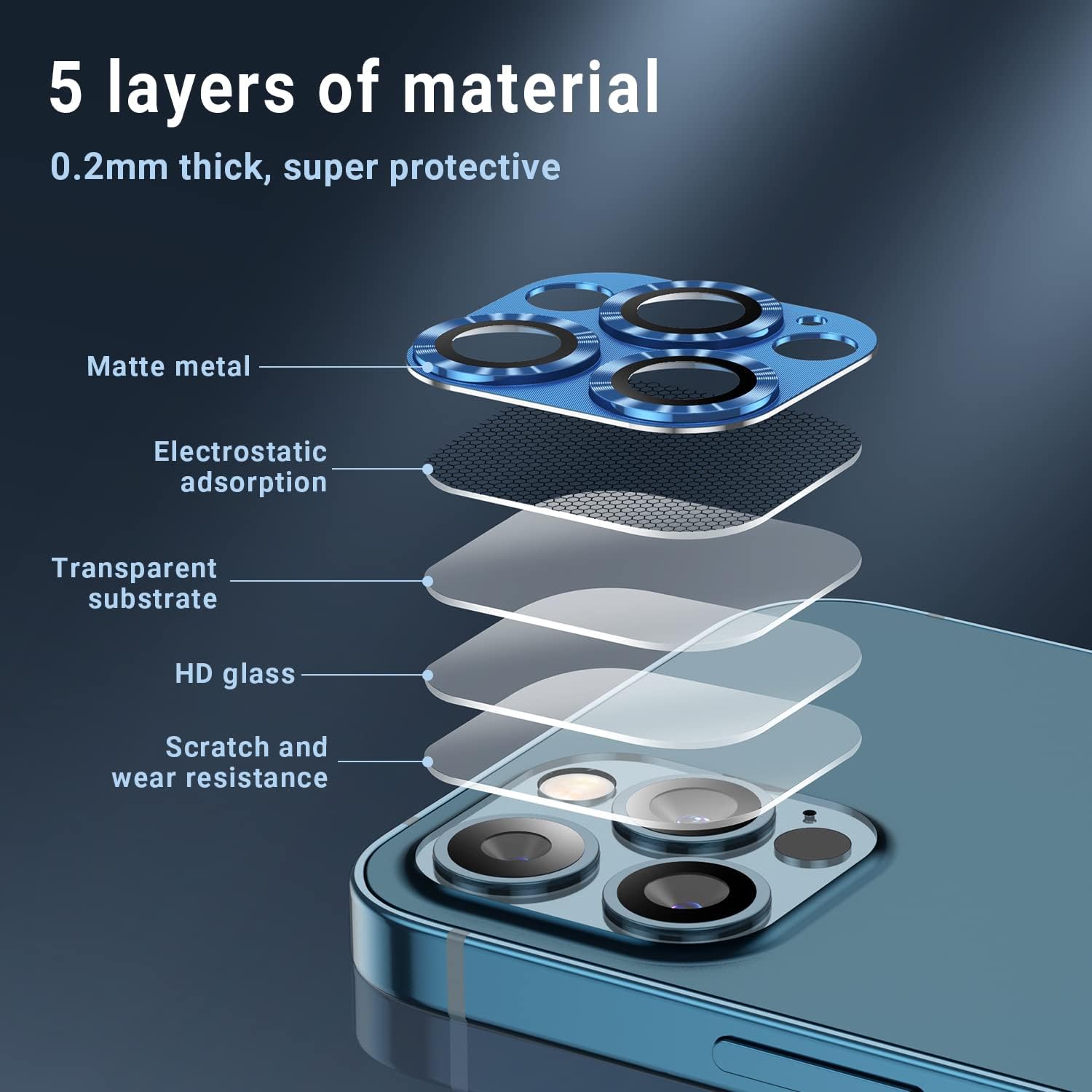 Detalle 2 de iPhone 12 Pro Linsenschutz 2er-Pack