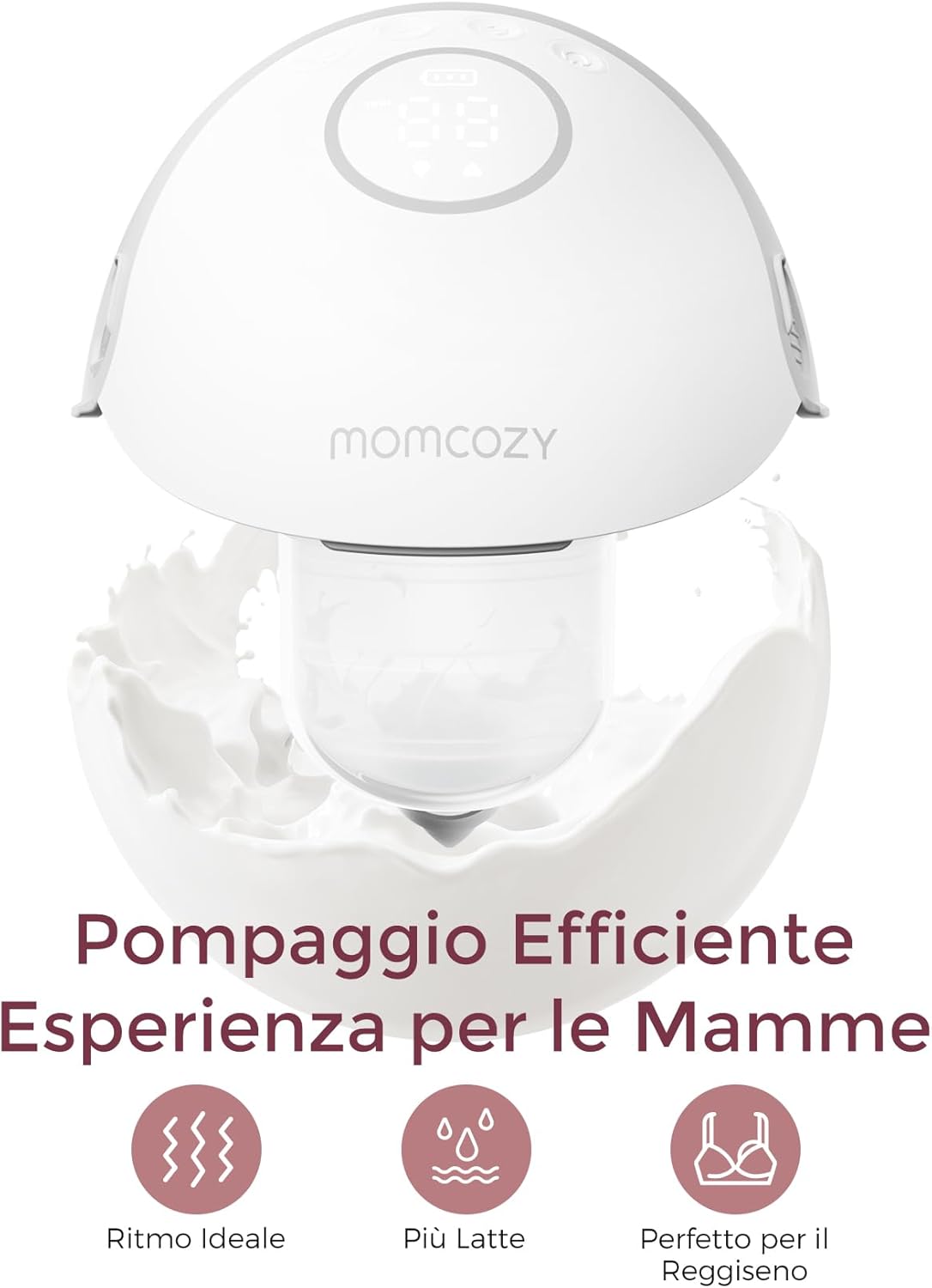 Thumbnail 1 de Momcozy Tiralatte a Mani libere Mobile Style M6 – Comfort, discrezione e supporto per la produzione di latte