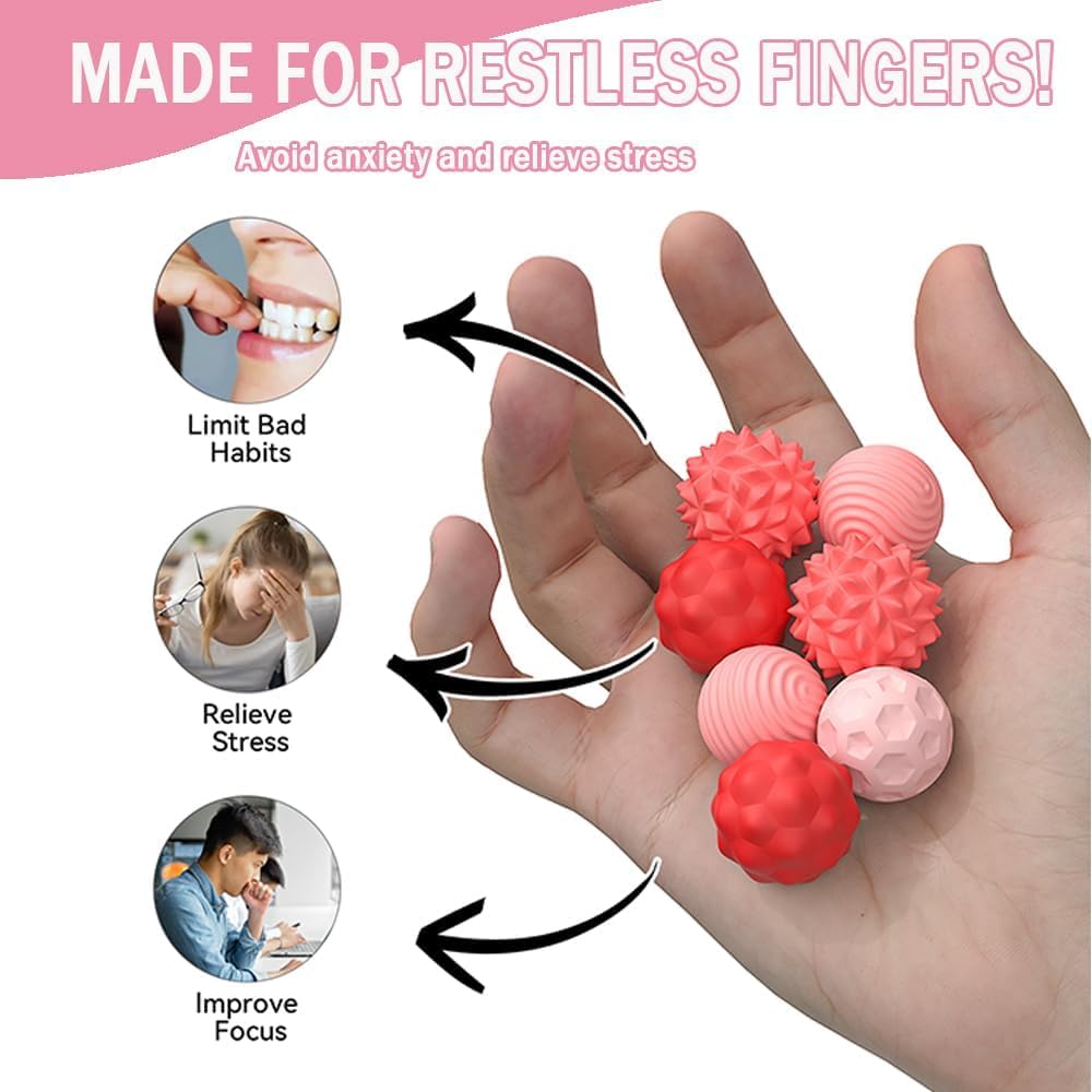 Detalle de Bambebe 8 Palle Magnetiche Antistress in Silicone – Set tattile portatile