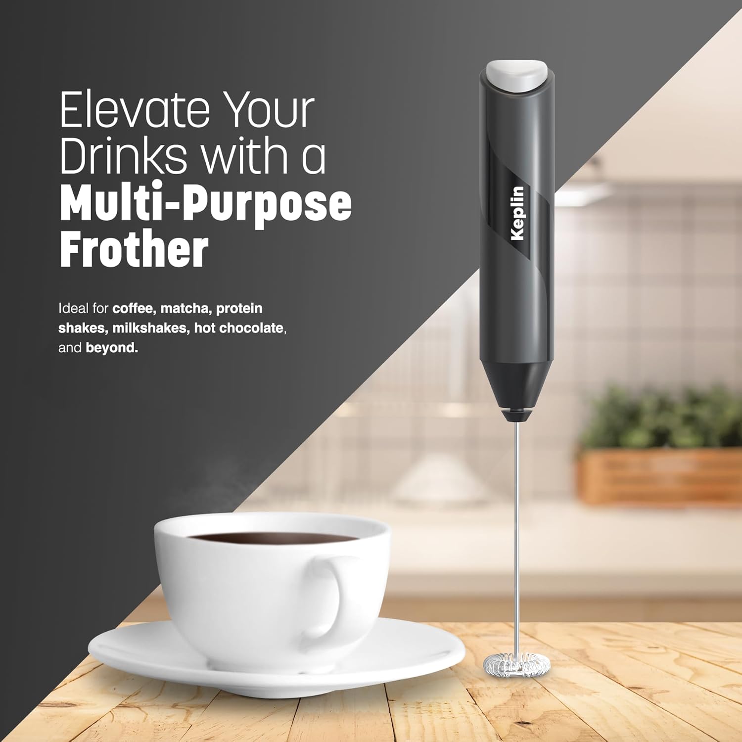 Thumbnail 1 de Keplin Handheld Milk Frother 1x Portable