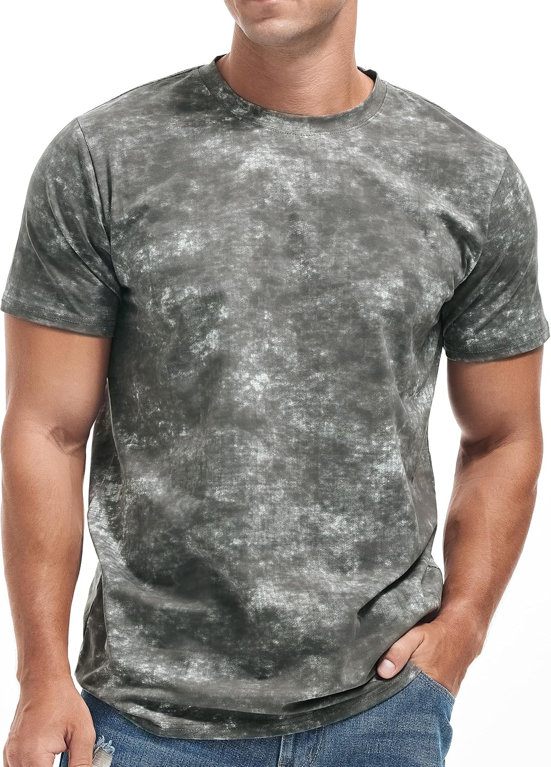Detalle de USALL Herren Druck-T-Shirt 95% Baumwolle
