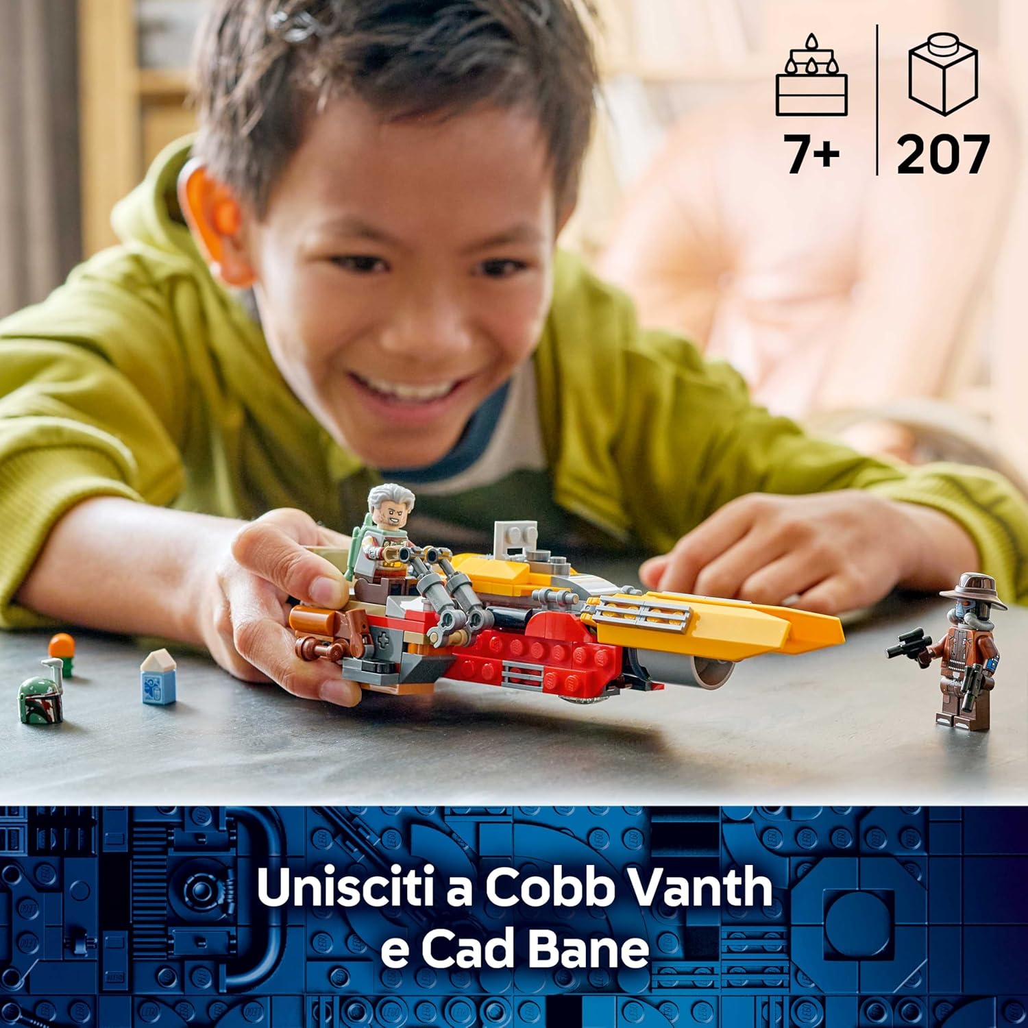 Thumbnail 1 de LEGO Star Wars 75437 Speeder di Cobb Vanth – Giocattolo con Cobb Vanth e Cad Bane