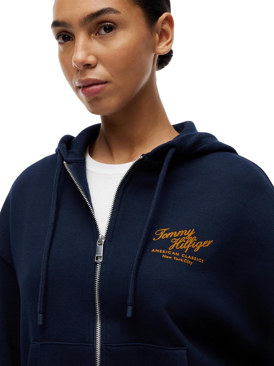 Thumbnail 2 de Tommy Hilfiger Mdrn Script Zip Terry Hoodie Femme – Sweat à capuche zippé