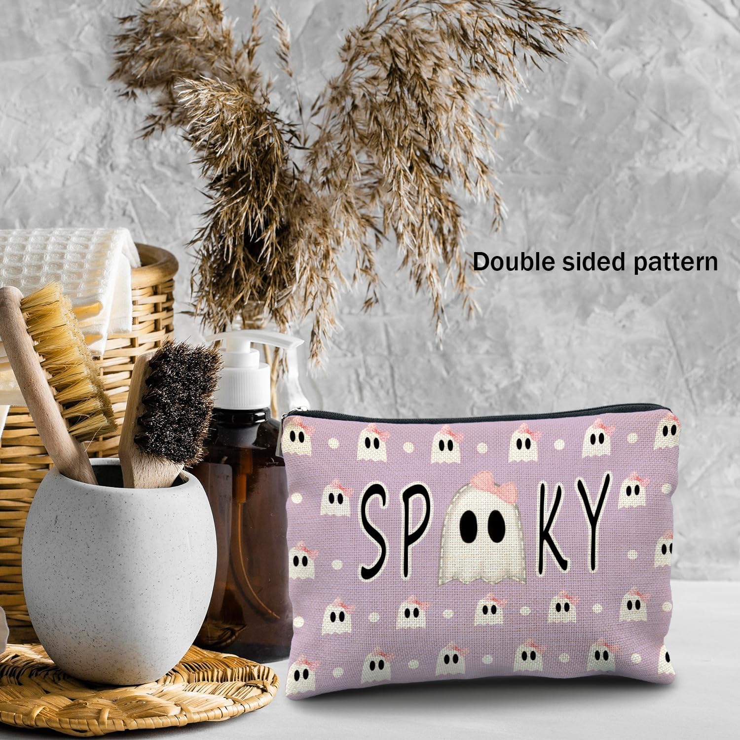 Detalle de Halloween Makeup Bag Set, Linen