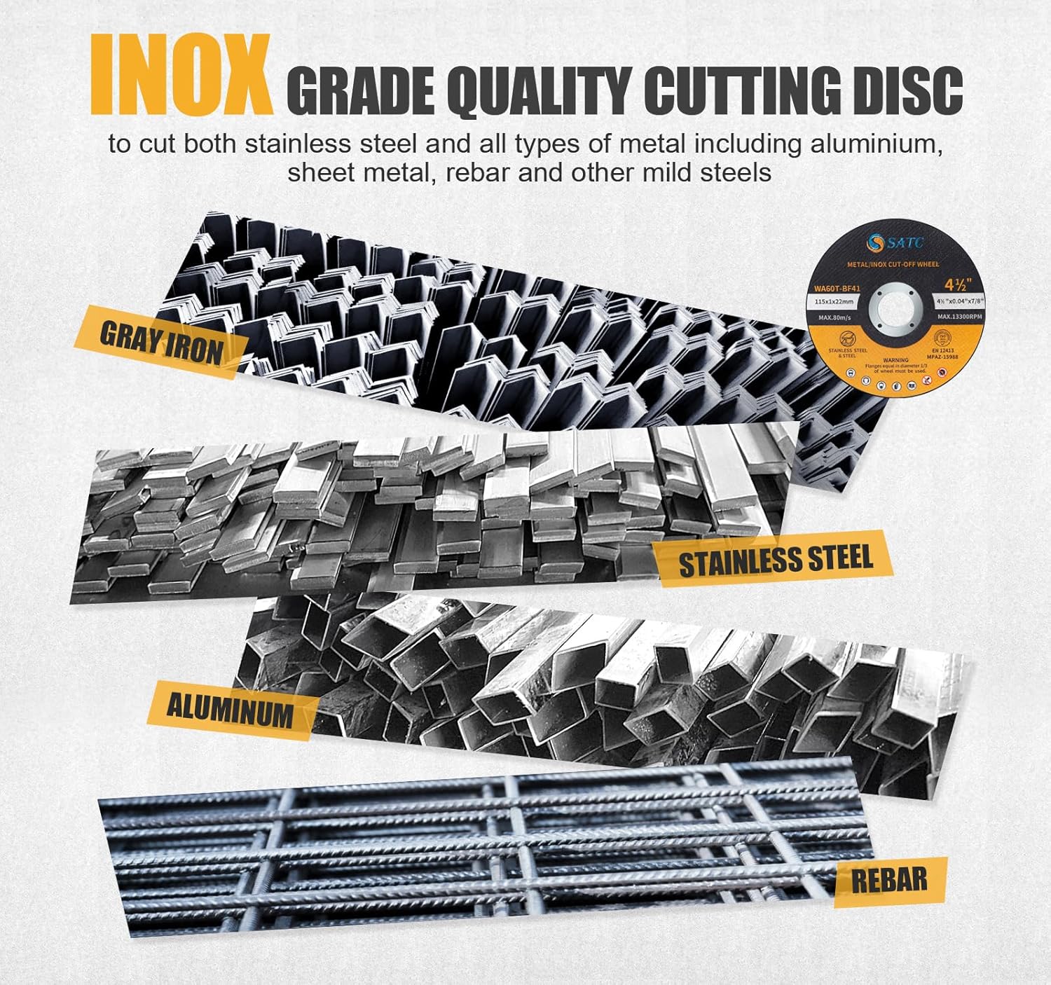 Thumbnail 5 de SATC 115mm Cutting Discs – 30-Piece Durable Ultra-Thin 1mm for Fast & Precise Cutting