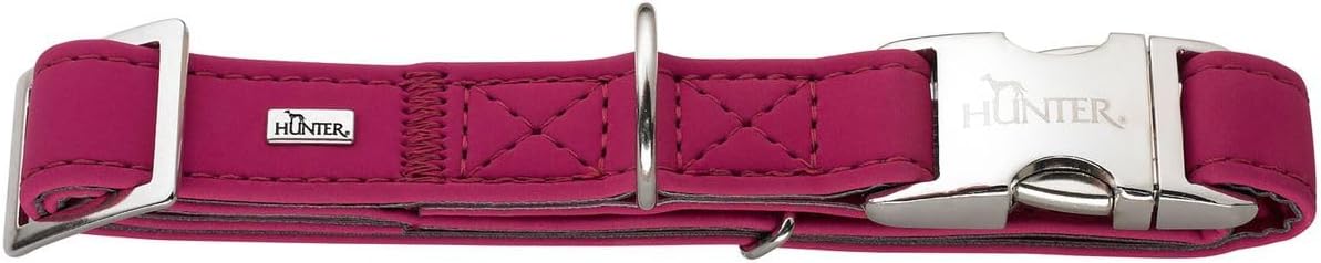 Detalle 2 de HUNTER Hundehalsung SOFTIE ALU-STRONG – Größe M, braun, Nubukoptik