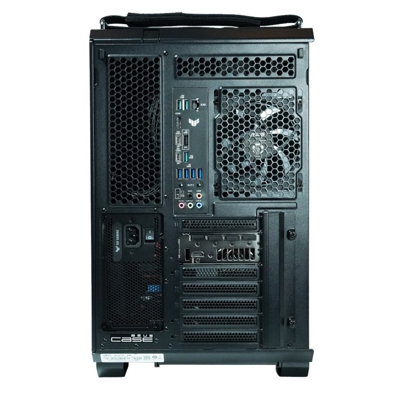 Detalle de Epical-Q TUF Strength Iron VIII: PC con Ryzen 7 9800X3D, 32 GB, 2 TB NVMe y RTX 5070