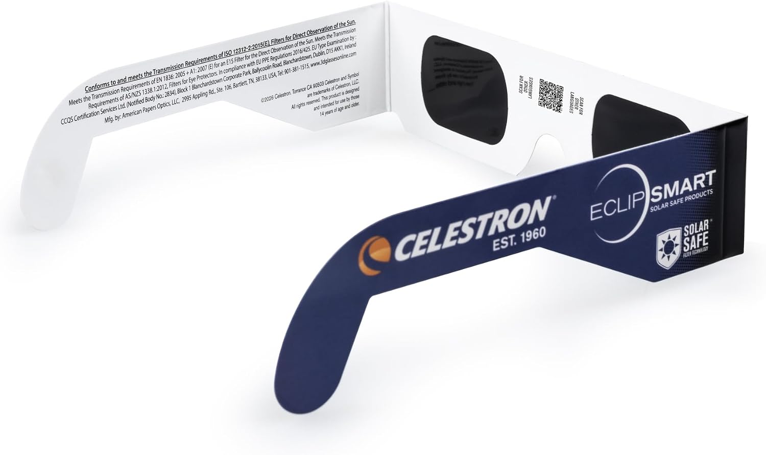 Thumbnail 5 de Celestron EclipSmart Solar Eclipse Glasses Observing Kit (4 Glasses + Guidebook)