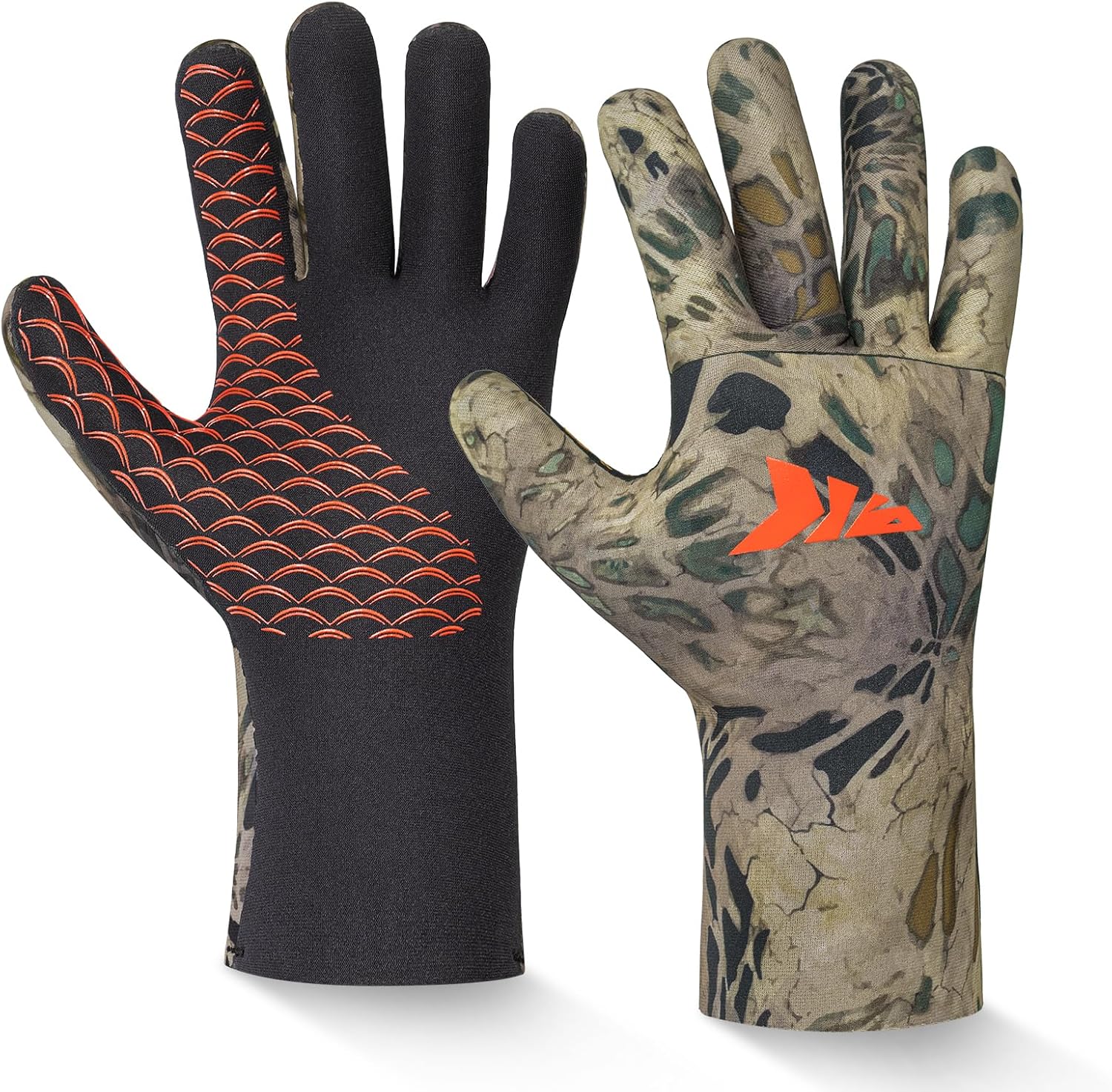 Detalle de KastKing IceRiver Fishing Gloves, Waterproof Neoprene, Fleece-Lined Grip