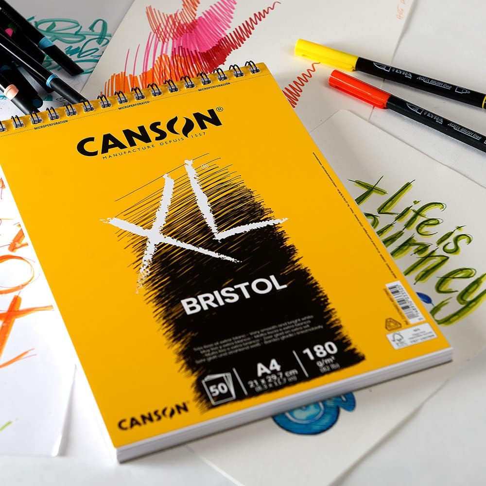 Thumbnail 2 de Canson XL Bristol Extra blanc — Album A4 50 feuilles 180 g/m²
