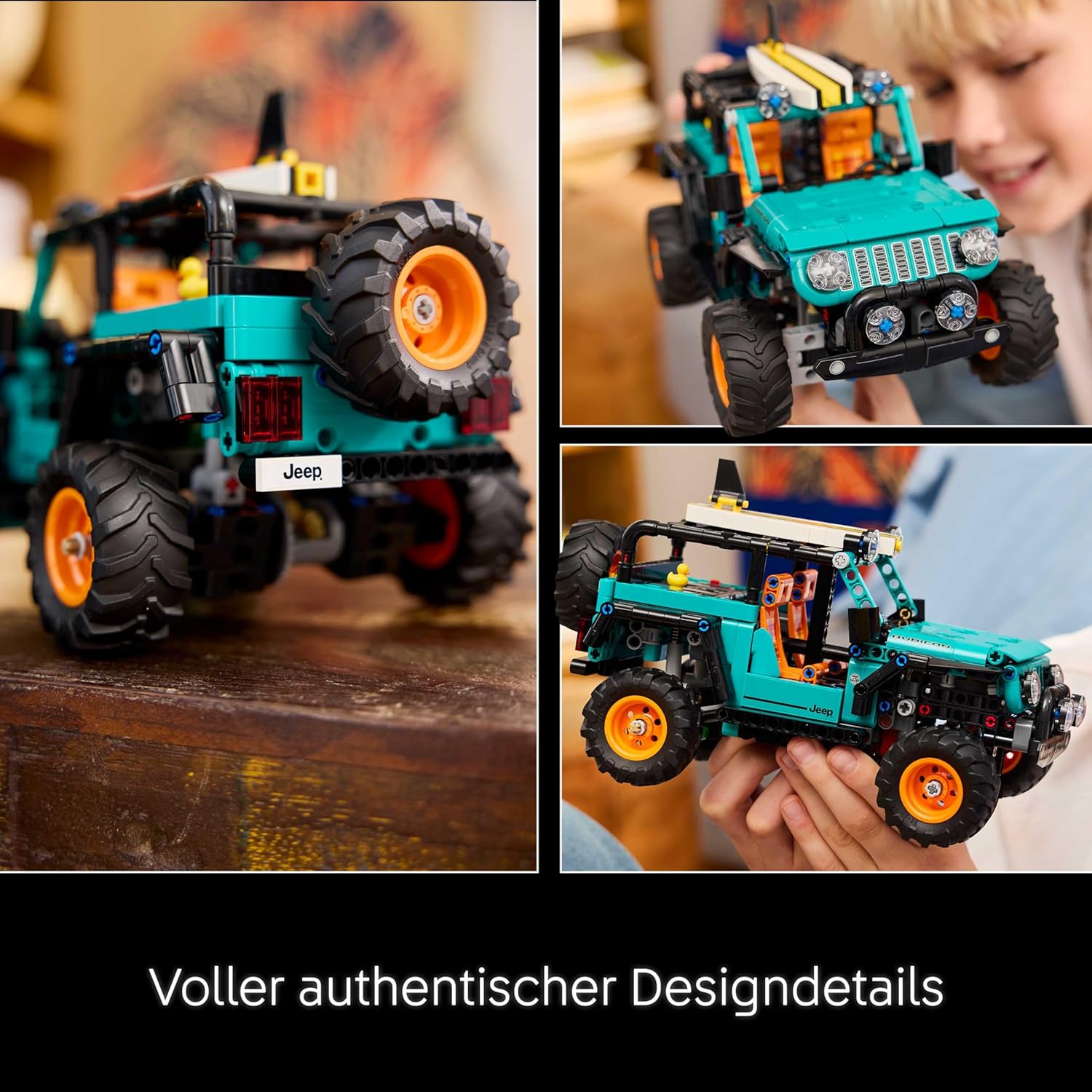 Thumbnail 4 de LEGO Technic 42227 Jeep Wrangler Rubicon Geländewagen – Off-Road Modellbau mit V6-Motor, Lenkung & Federung