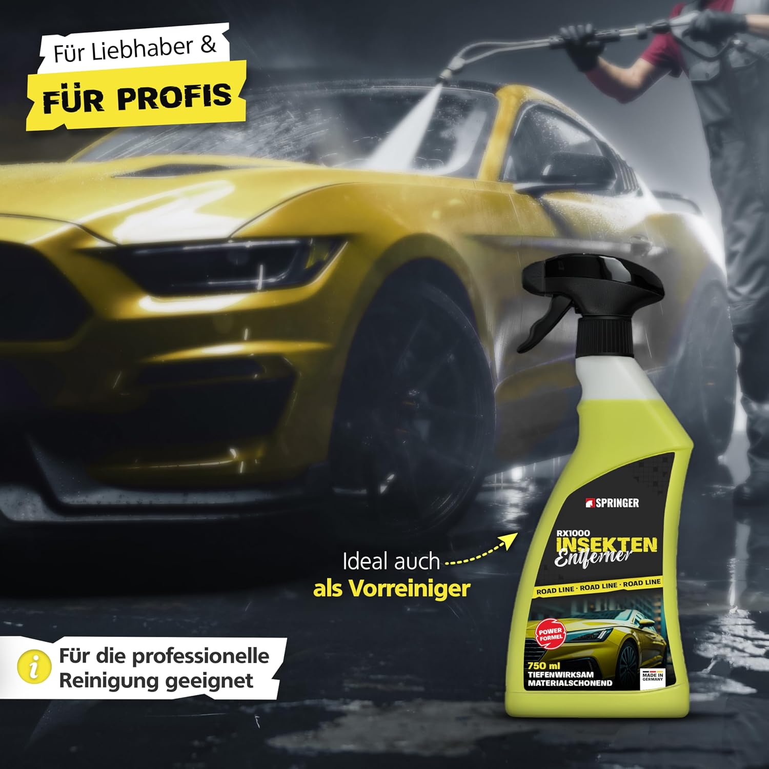 Thumbnail 6 de SPRINGER GX1000 Insektenentferner 750 ml – Tiefenwirksame Formel für hartnäckige, angetrocknete Insektenreste
