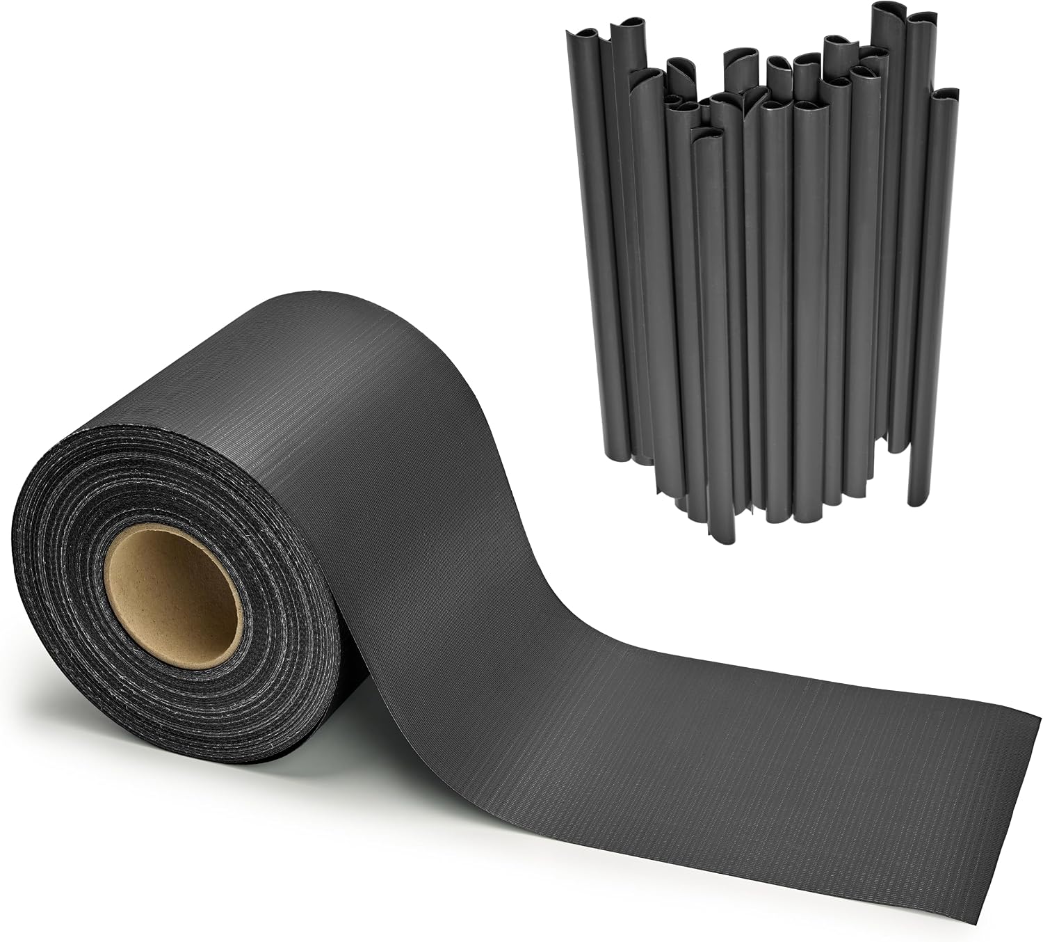 Thumbnail 6 de Garronda Strisce frangivista in PVC 19 x 35 cm con Clip di Fissaggio — Finitura Antracite (RAL7016) per Recinzione e Balcone