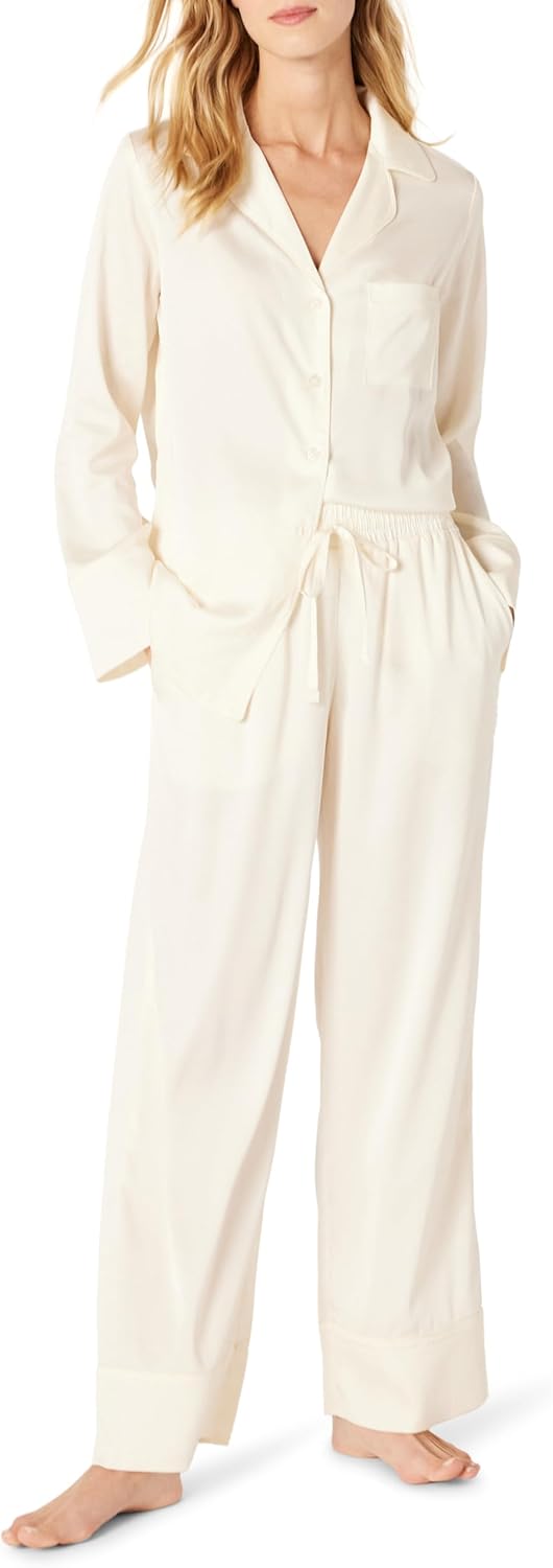 Thumbnail 6 de Amazon Essentials Women’s Satin Pyjama Shirt and Bottoms Set (Satin Georgette)