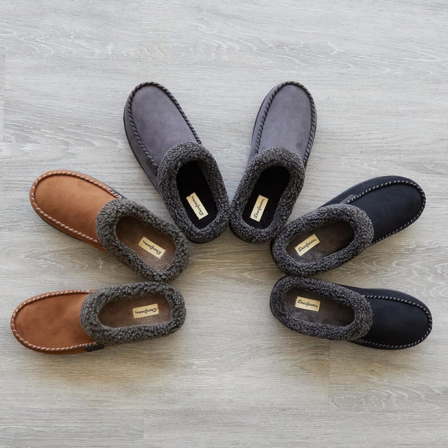 Detalle 2 de Dearfoams Men's Clog Slippers with Memory Foam
