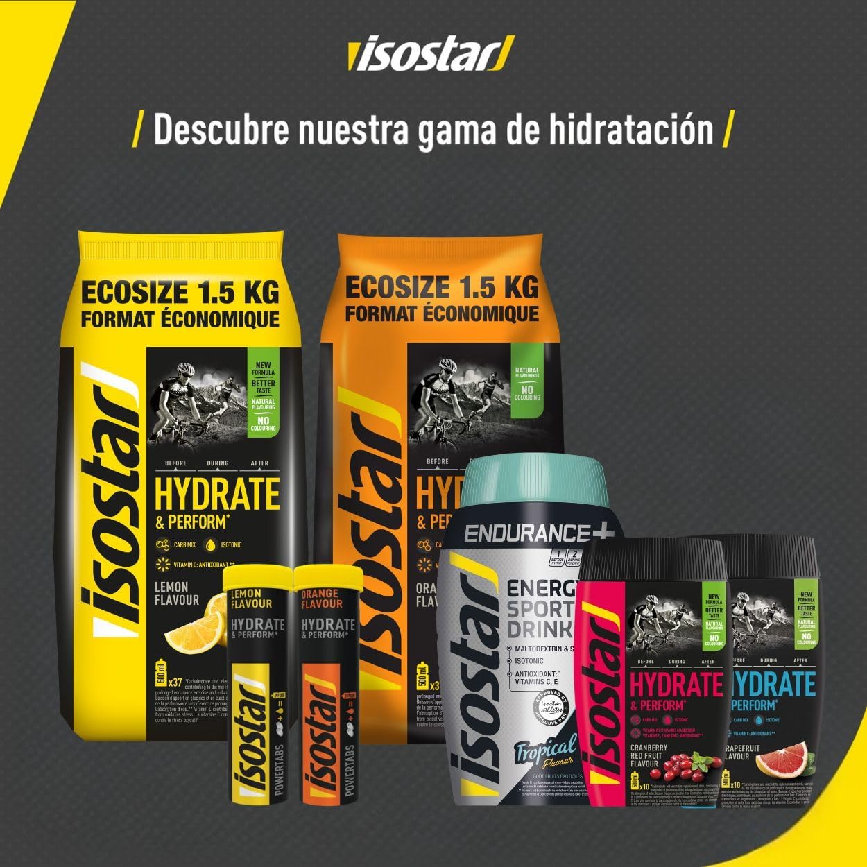 Thumbnail 2 de Isostar Hydrate & Perform ✨ Bebida Electrolítica Naranja 800g