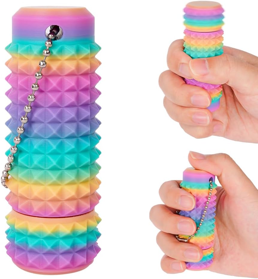 Detalle de Ainiv 5114747 fidget-sleutelhanger met 360° draaibare spikes van PLA