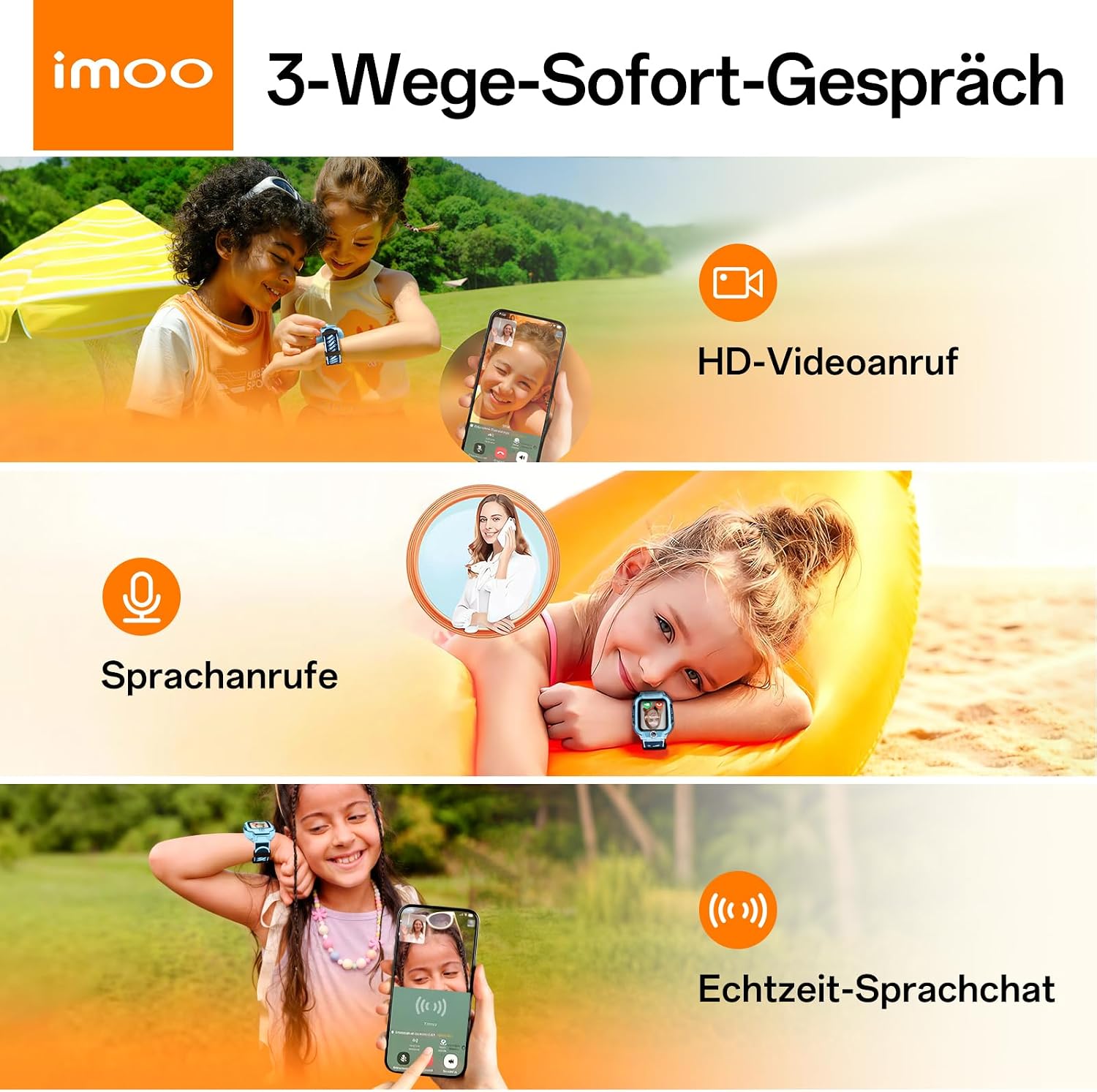 Detalle 2 de imoo Z3 Kinder-Smartwatch mit GPS und 4G