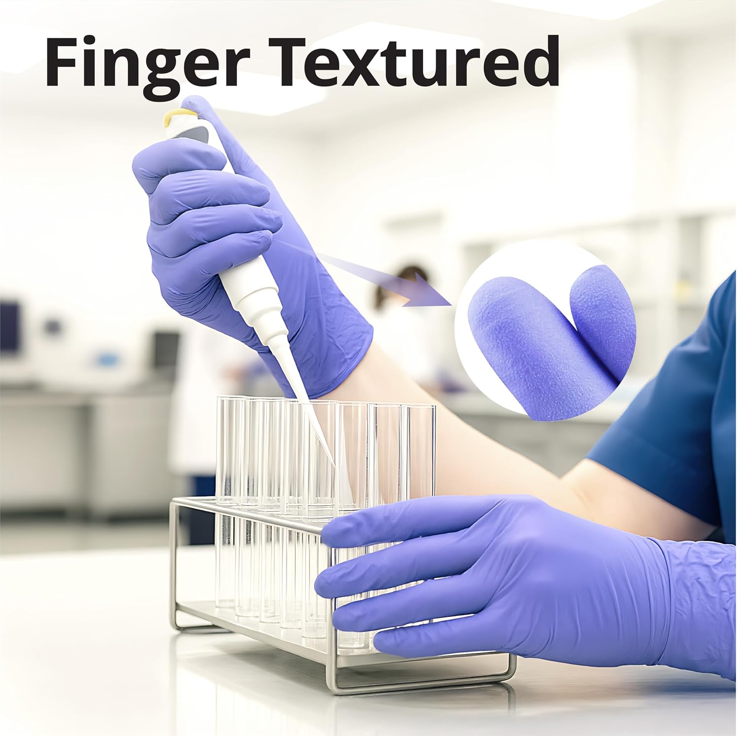 Detalle 2 de SwiftGrip Nitrile Exam Gloves 3mil Large