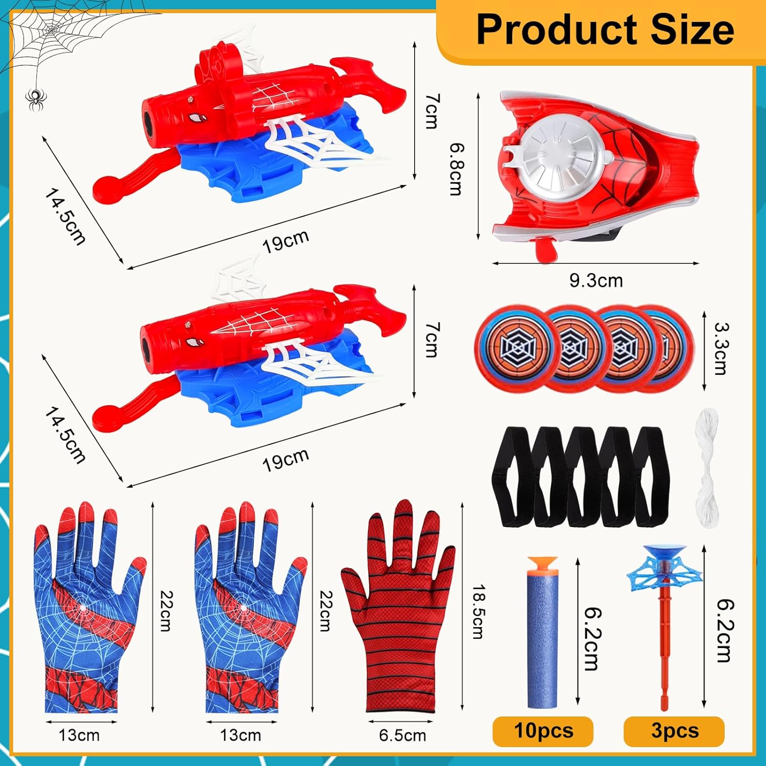 Detalle 2 de TISMHGKU Guanti Spiderm 3-7 anni