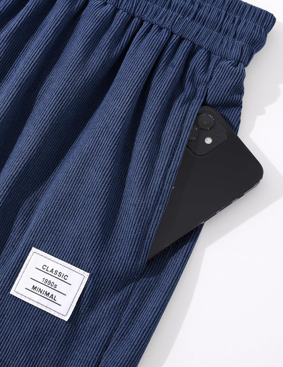 Thumbnail 6 de TARAINYA Pantaloncini Uomo in velluto a coste cotone con coulisse e 3 tasche