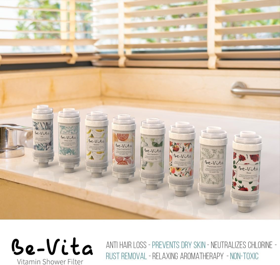 Thumbnail 6 de Filtro doccia coreano con vitamine Be-Vita limone: idratante, anti-cloro e aromaterapia rilassante