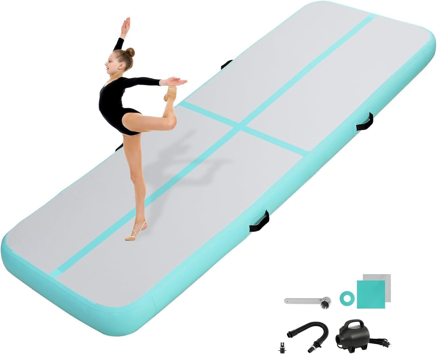 KIKILIVE Aufblasbare Gymnastikmatte 2–6 m 🧘