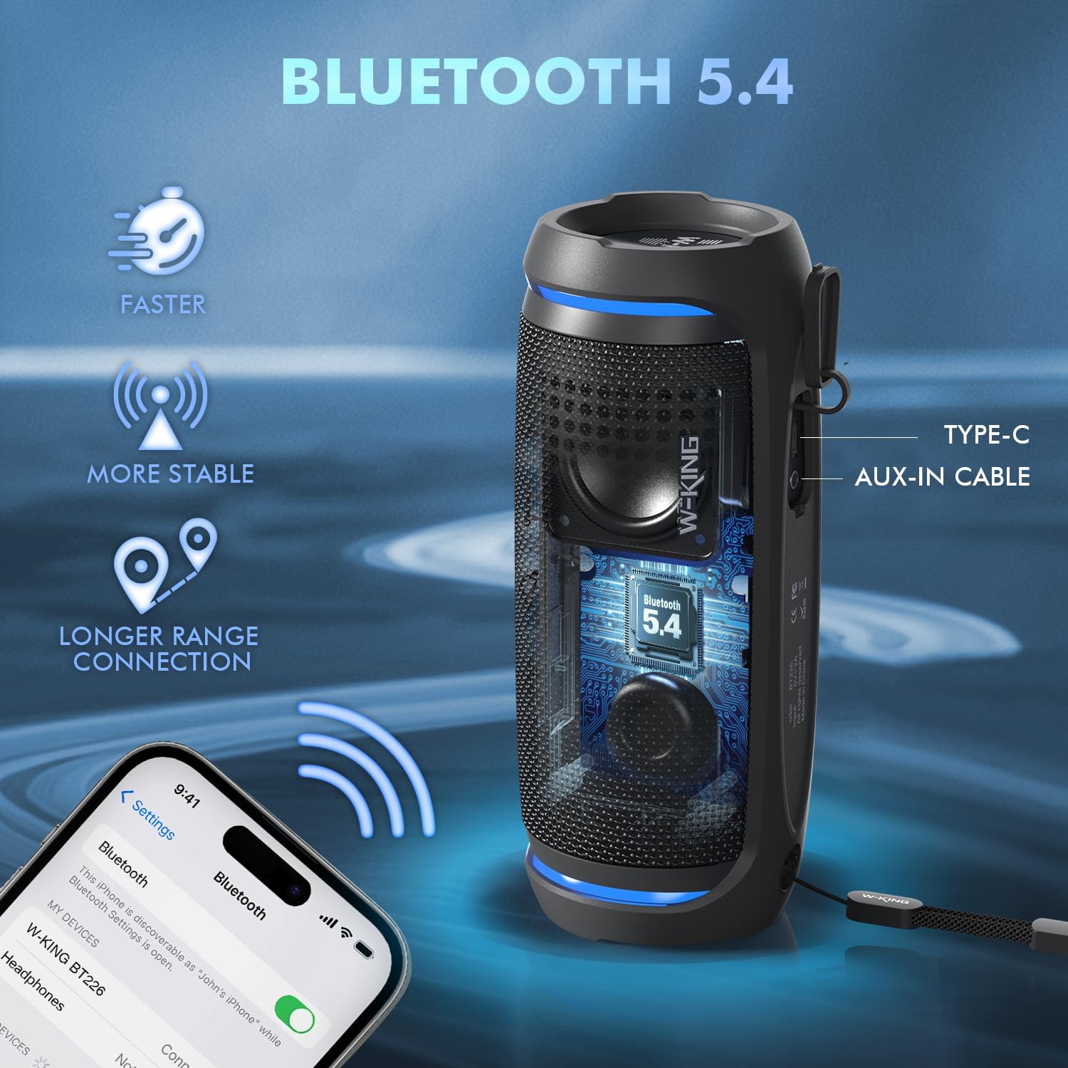 Thumbnail 4 de W-KING 36W Portable Bluetooth Speaker review