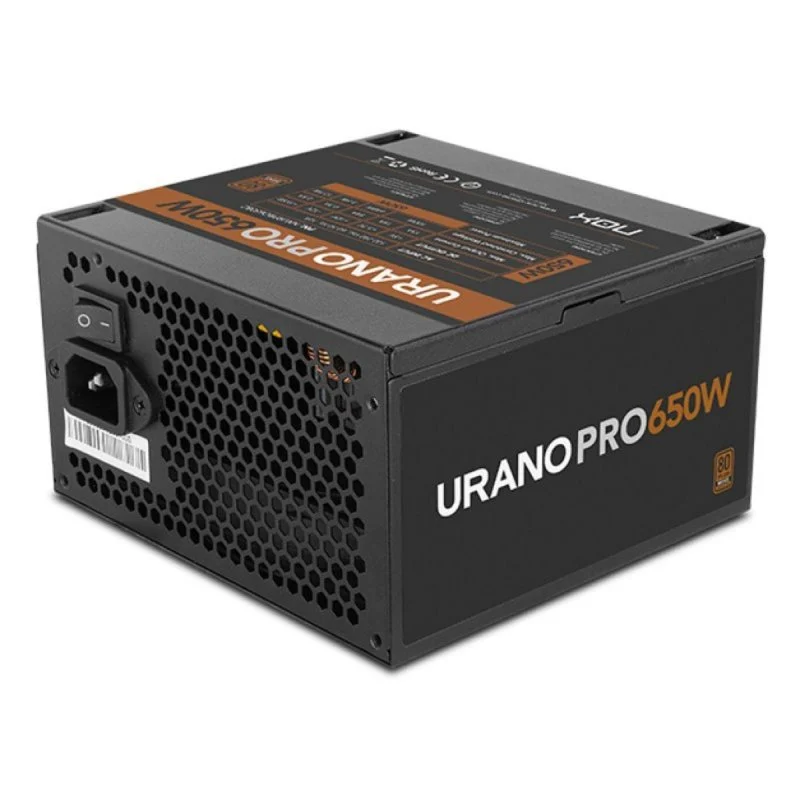 Detalle 2 de Fuente de Alimentación NOX Urano PRO 650W 80 PLUS Bronze con ventilador 120 mm
