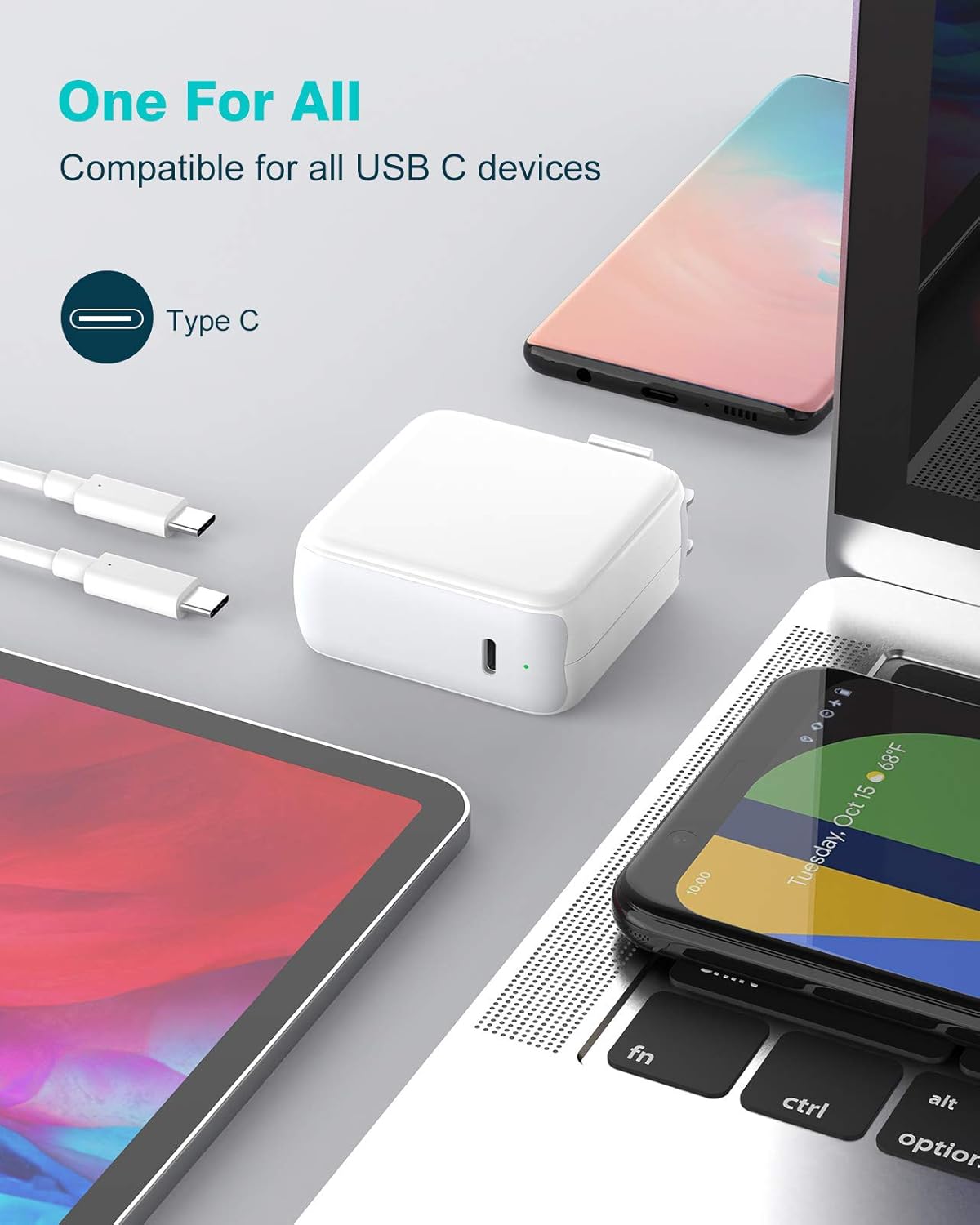 Thumbnail 4 de Apple MacBook 70W USB-C Charger with 6.6ft Cable