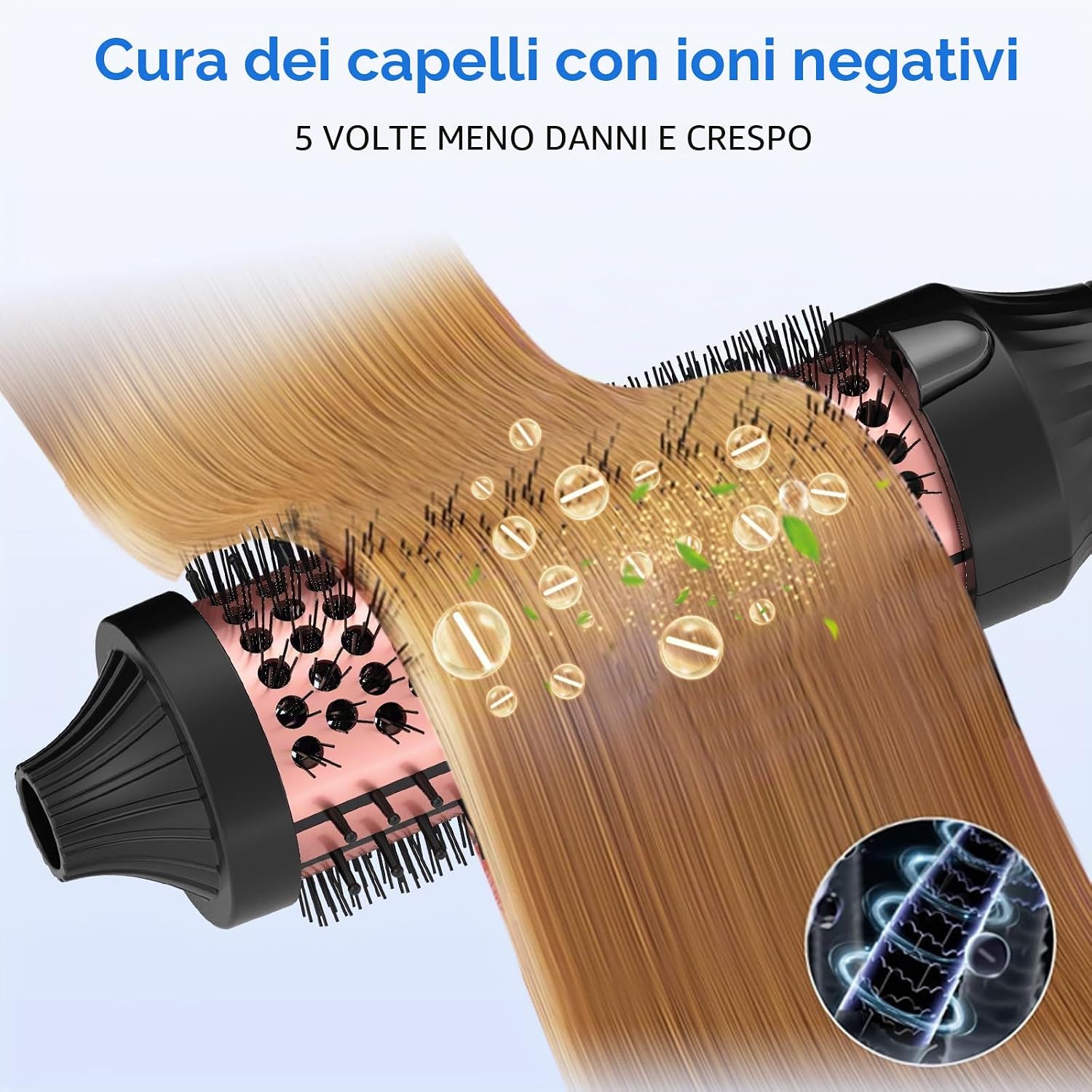 Thumbnail 1 de UKLISS Thermal Brush 38mm: spazzola termica 3 in 1 con controllo LCD e doppia tensione