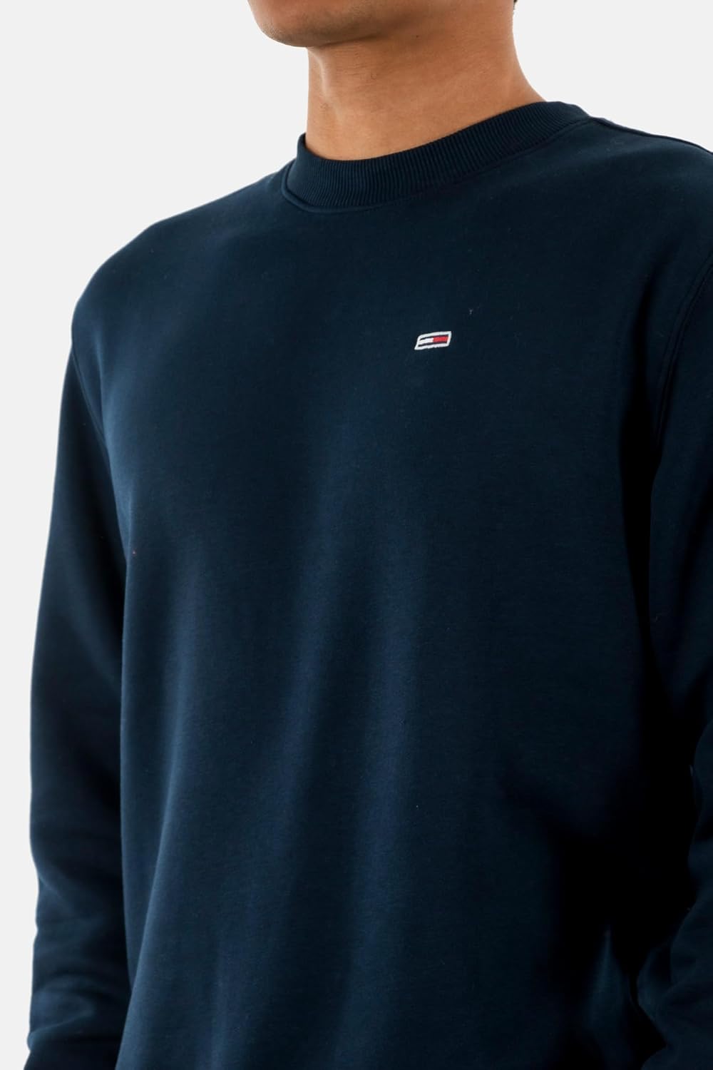 Thumbnail 3 de Tommy Jeans Herren Sweatshirt Regular Fit Flag Fleece Rundhalsausschnitt