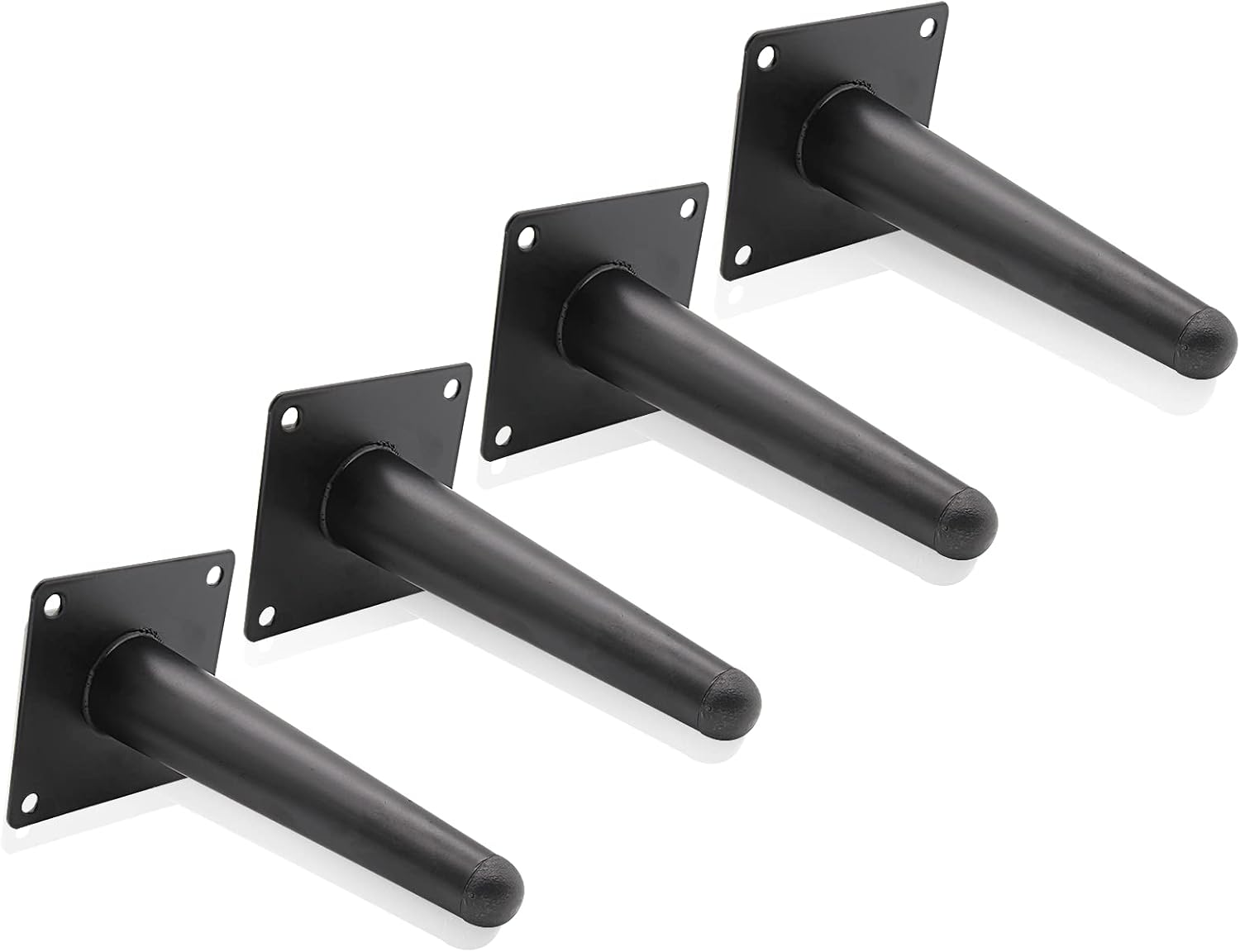 Thumbnail 2 de Cjueiom 6 Inch Straight Furniture Legs – Black, Set of 4