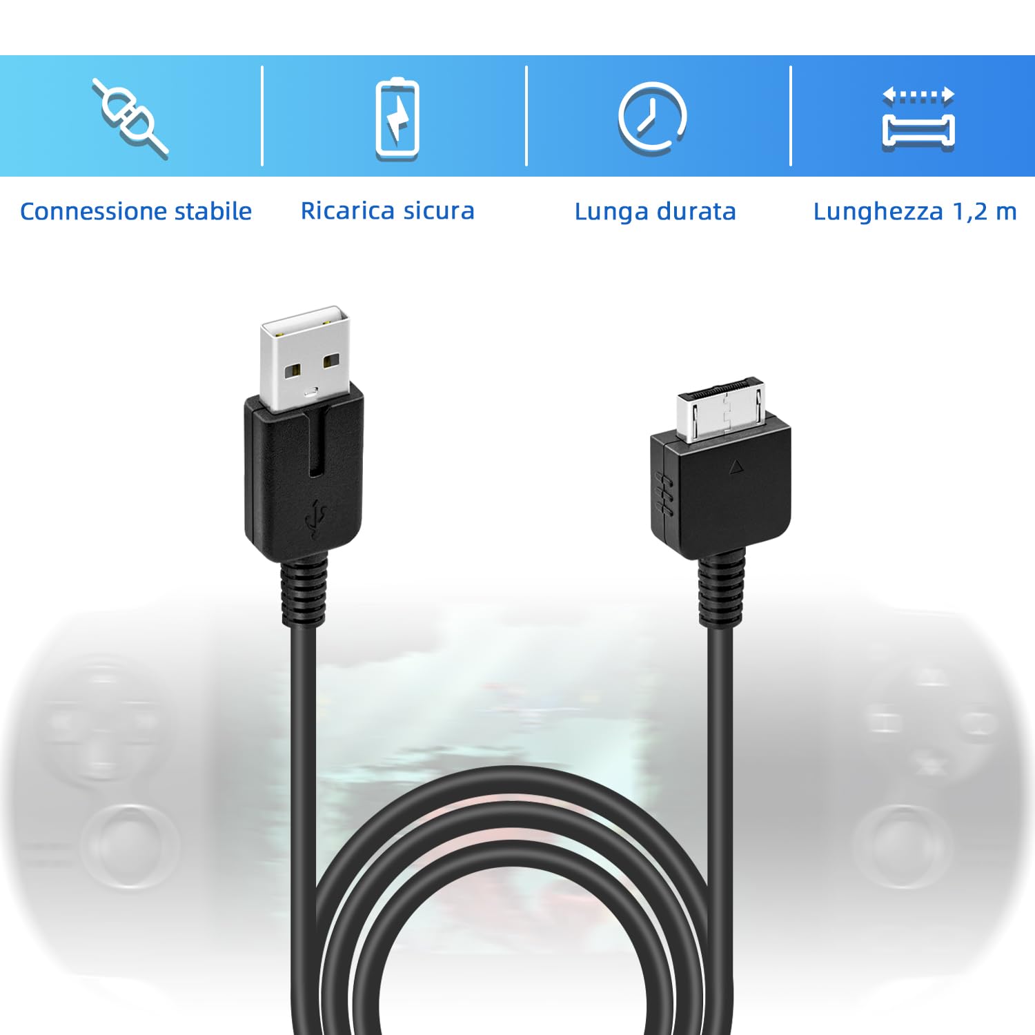 Detalle 2 de Mcbazel PS Vita 1000 cavo 1,2 m