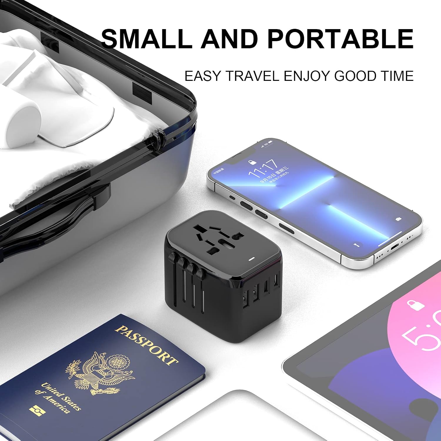 Detalle 1 de VYLEE Travel Adapter, 5-in-1