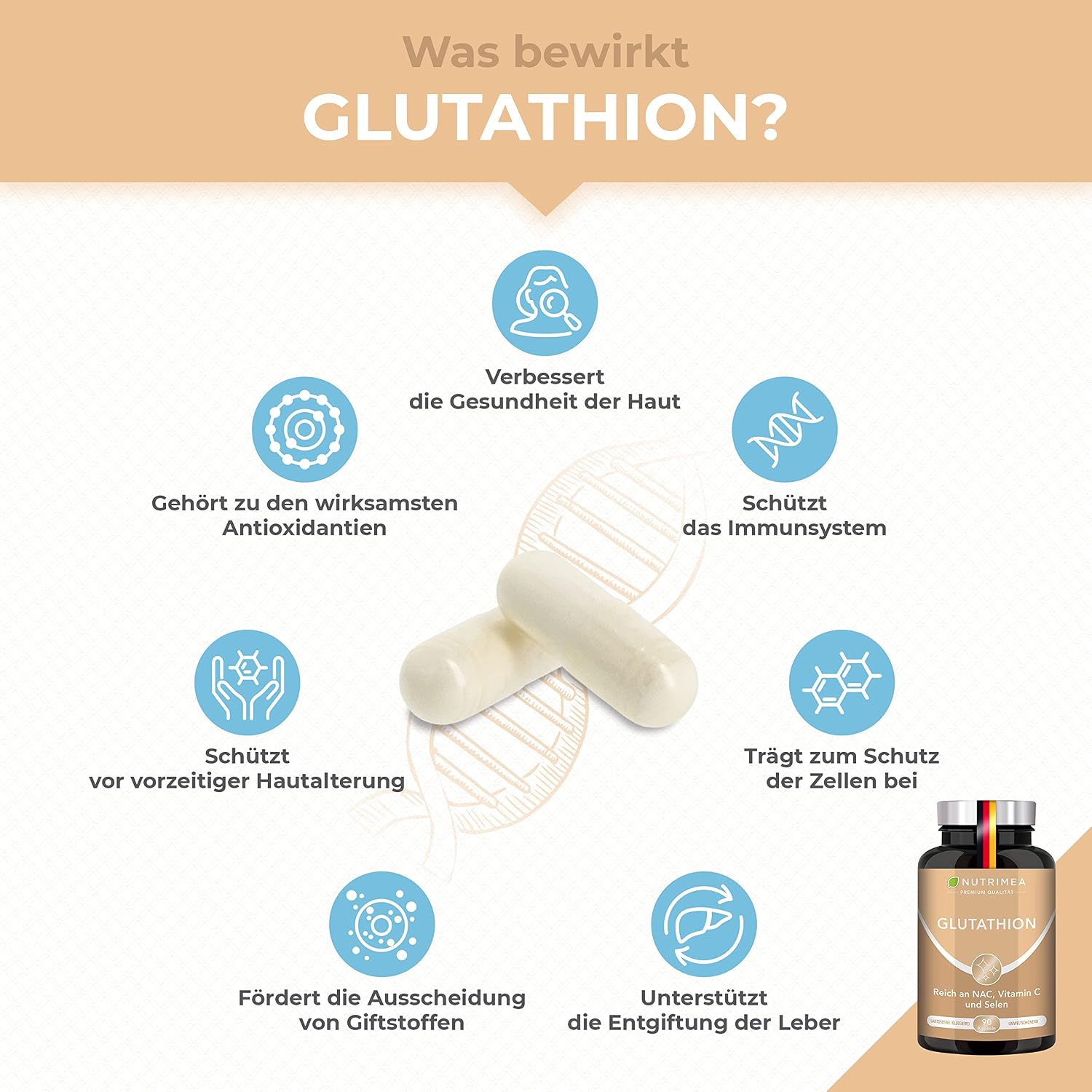 Detalle 2 de L-Glutathion 90 Kapseln 💊