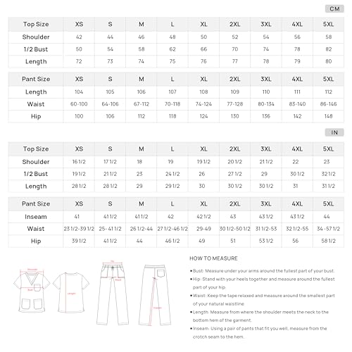 Detalle de MISEMIYA Pijama Sanitario Unisex 6801-6802 XL Granate: uniforme cómodo y duradero para profesionales de la salud
