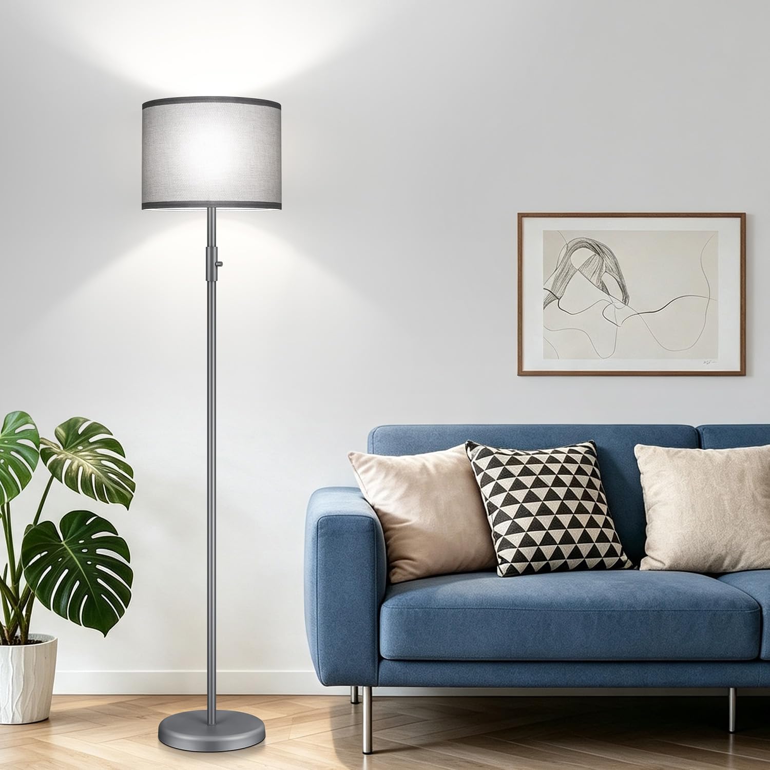 Thumbnail 6 de Dimmable Floor Lamp with Shade, 1000 Lumens