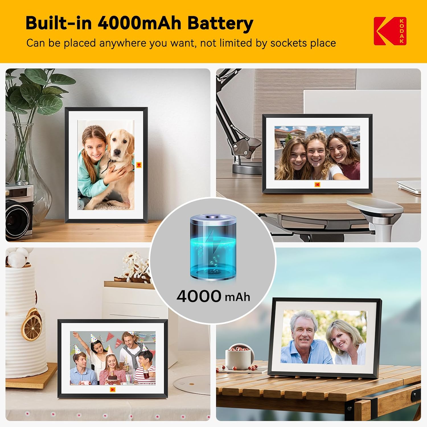 Detalle 2 de KODAK Digital Photo Frame 10 inch WiFi 32GB