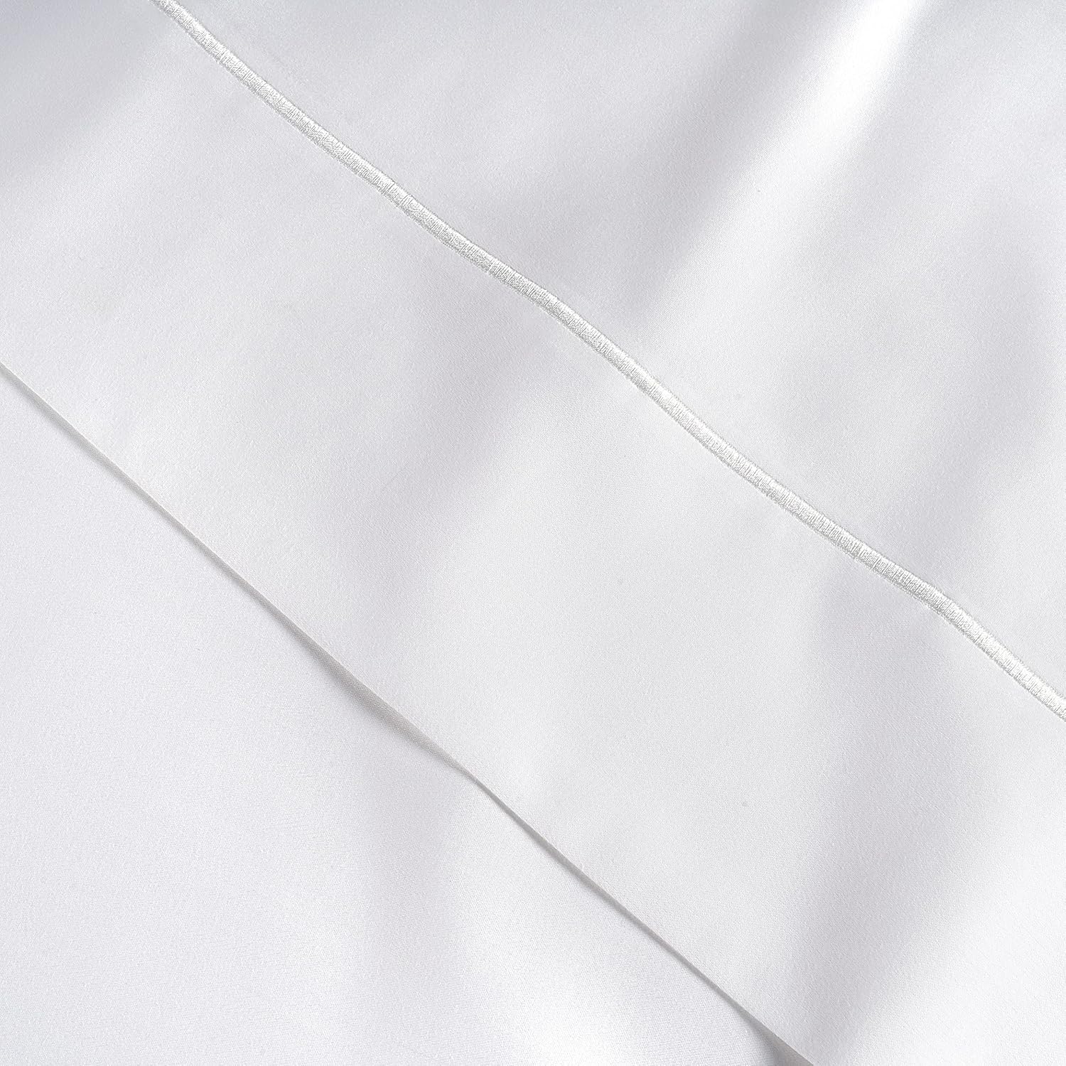 Thumbnail 6 de LANE LINEN 100% Egyptian Cotton Sheets, Queen 4-Piece Set, White, 1000 Thread Count