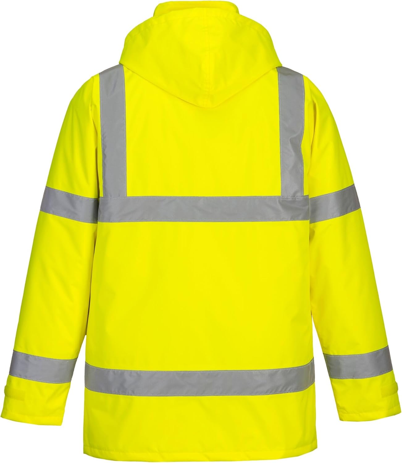 Detalle de Portwest S460ORRXS-principal regenjas met capuchon, stormklep en opbergzakken