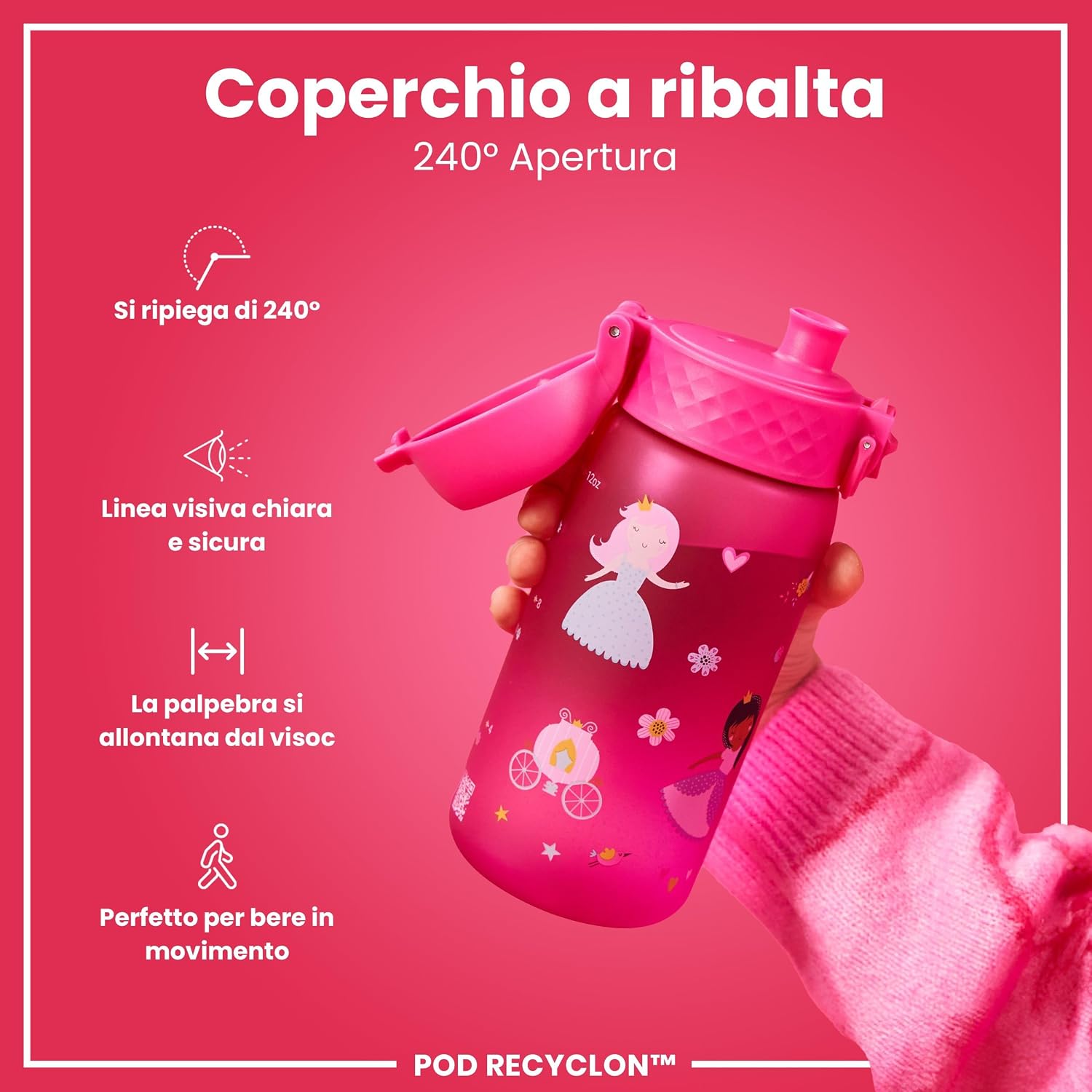 Detalle 2 de ion8 Borraccia per Bambini 350 ml 🥤