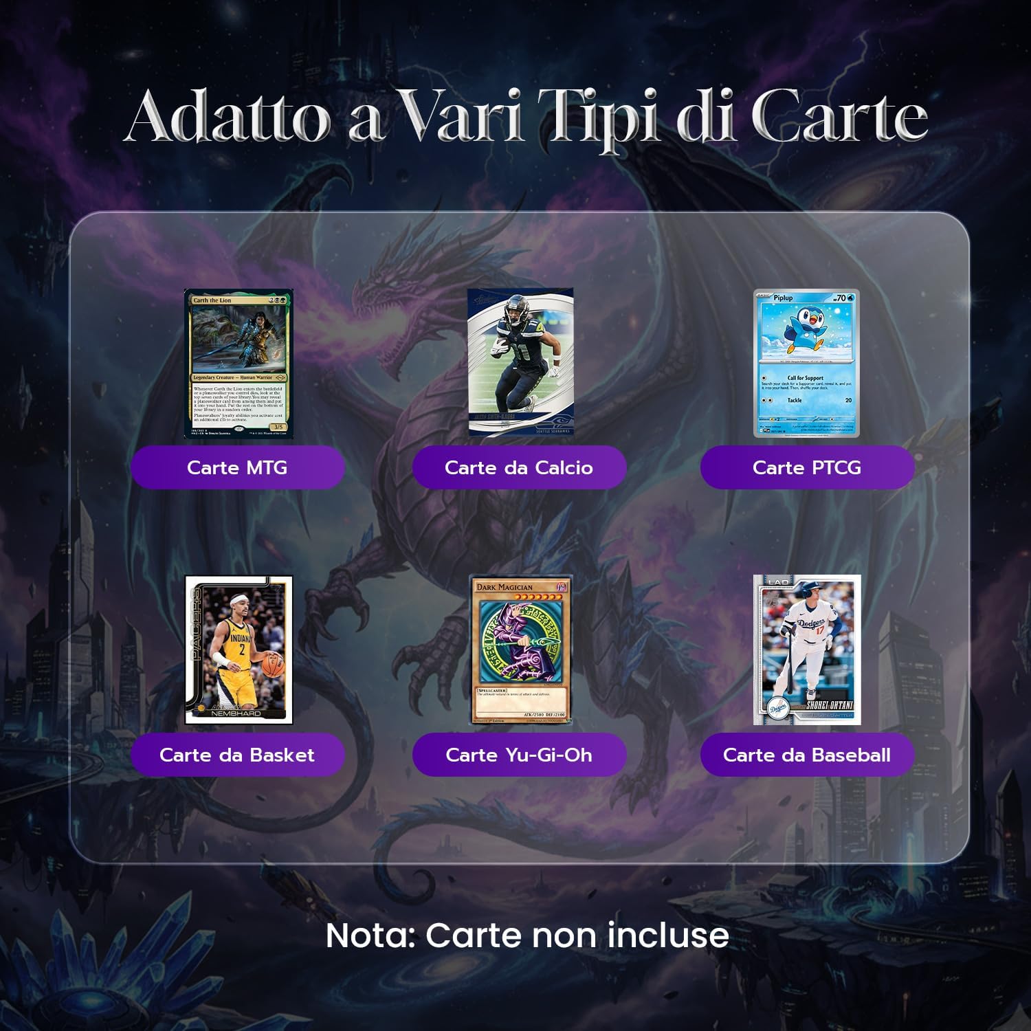 Thumbnail 2 de Tolesum 100 toploader 35pt 3x4" per carte collezionabili standard (Magic, YuGiOh)