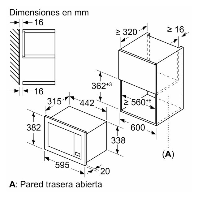 Thumbnail 5 de Balay 3CG6112X3 microondas integrable 20 litros
