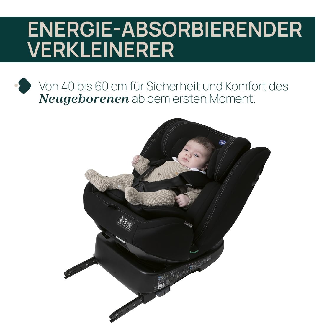 Thumbnail 6 de Chicco Unico Evo I-Size 0–36 kg: 360° drehbar, 0+/1/2/3, ISOFIX