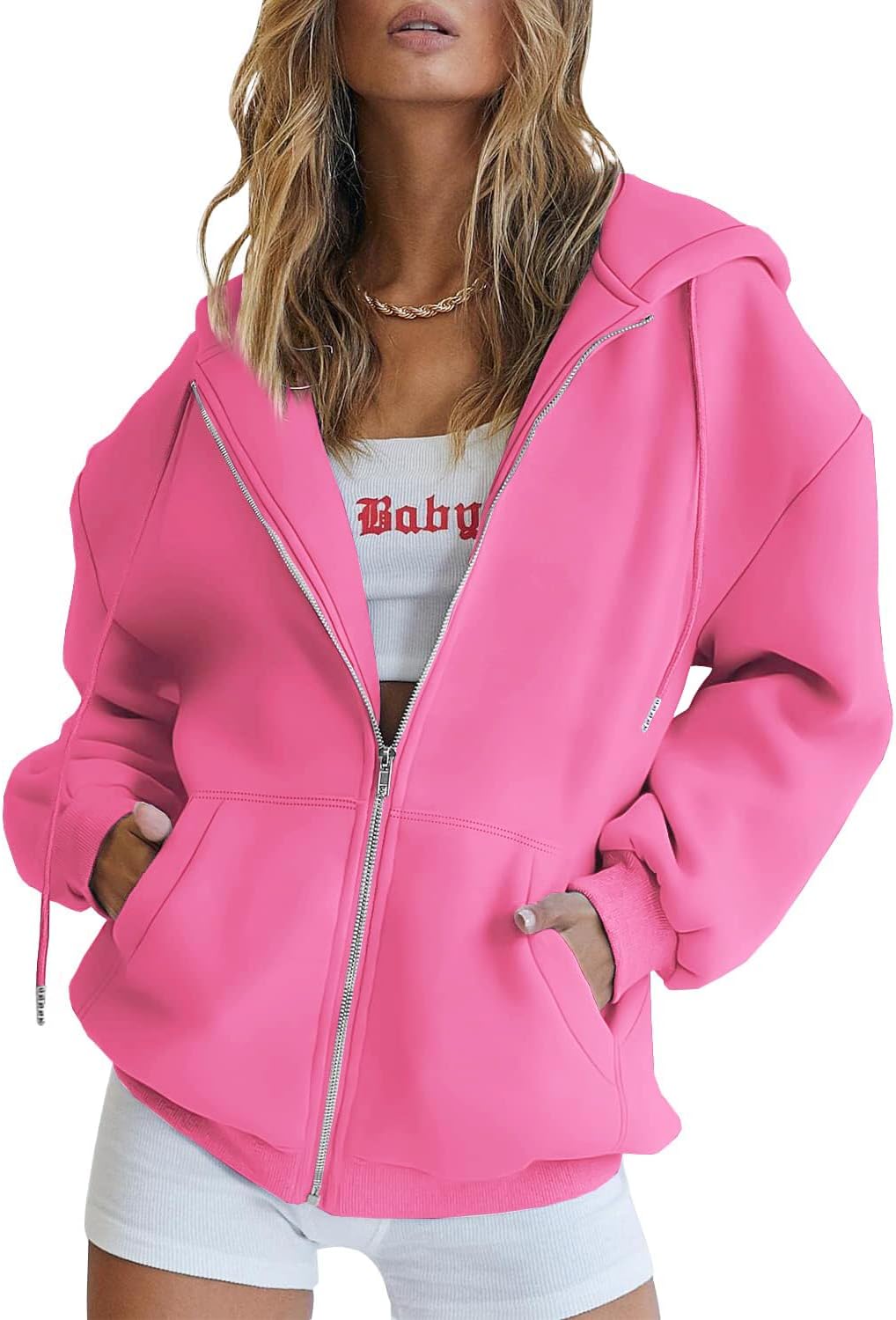 Detalle de Timuspo Hoodie Damen Sweatjacke 2026