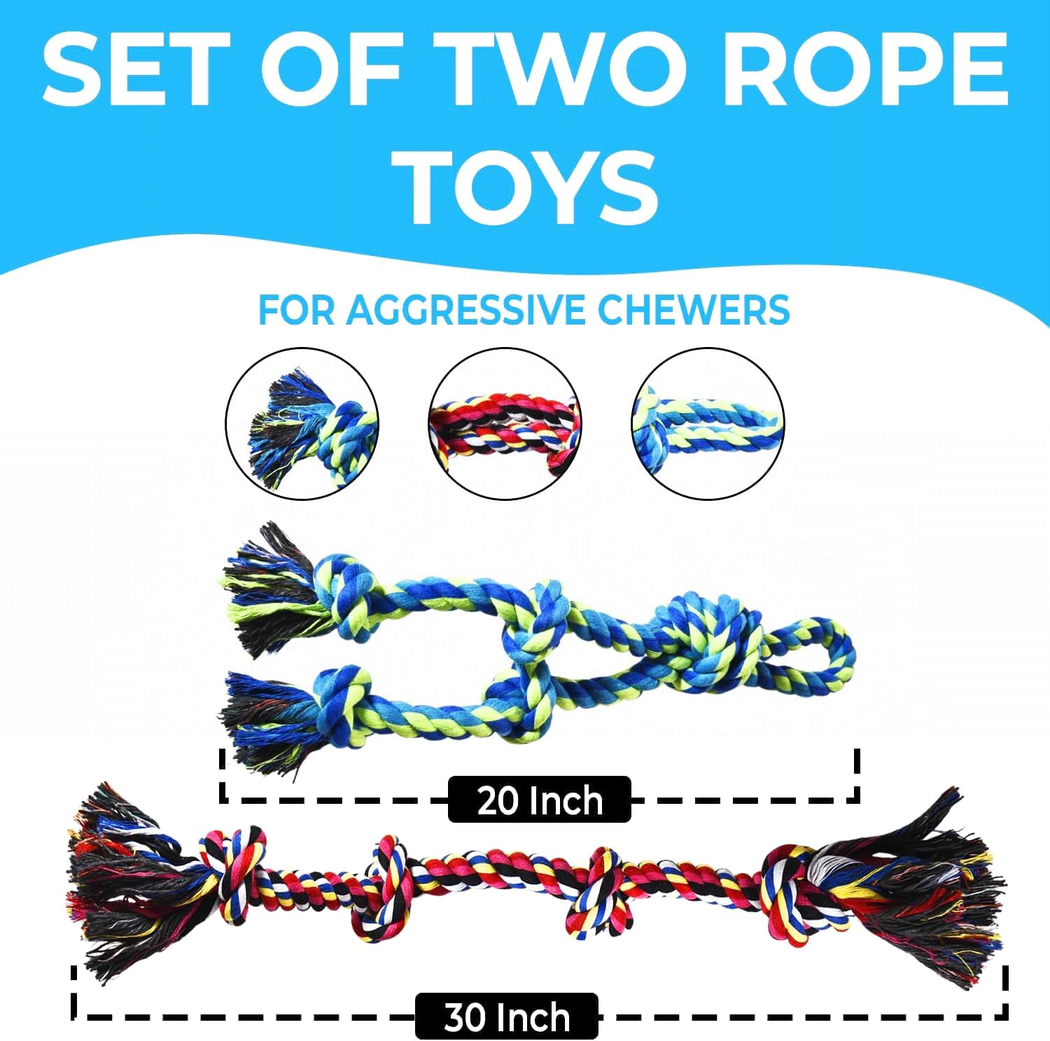 Detalle de Speedy Panther 2 Pack Dog Rope Toys 77cm
